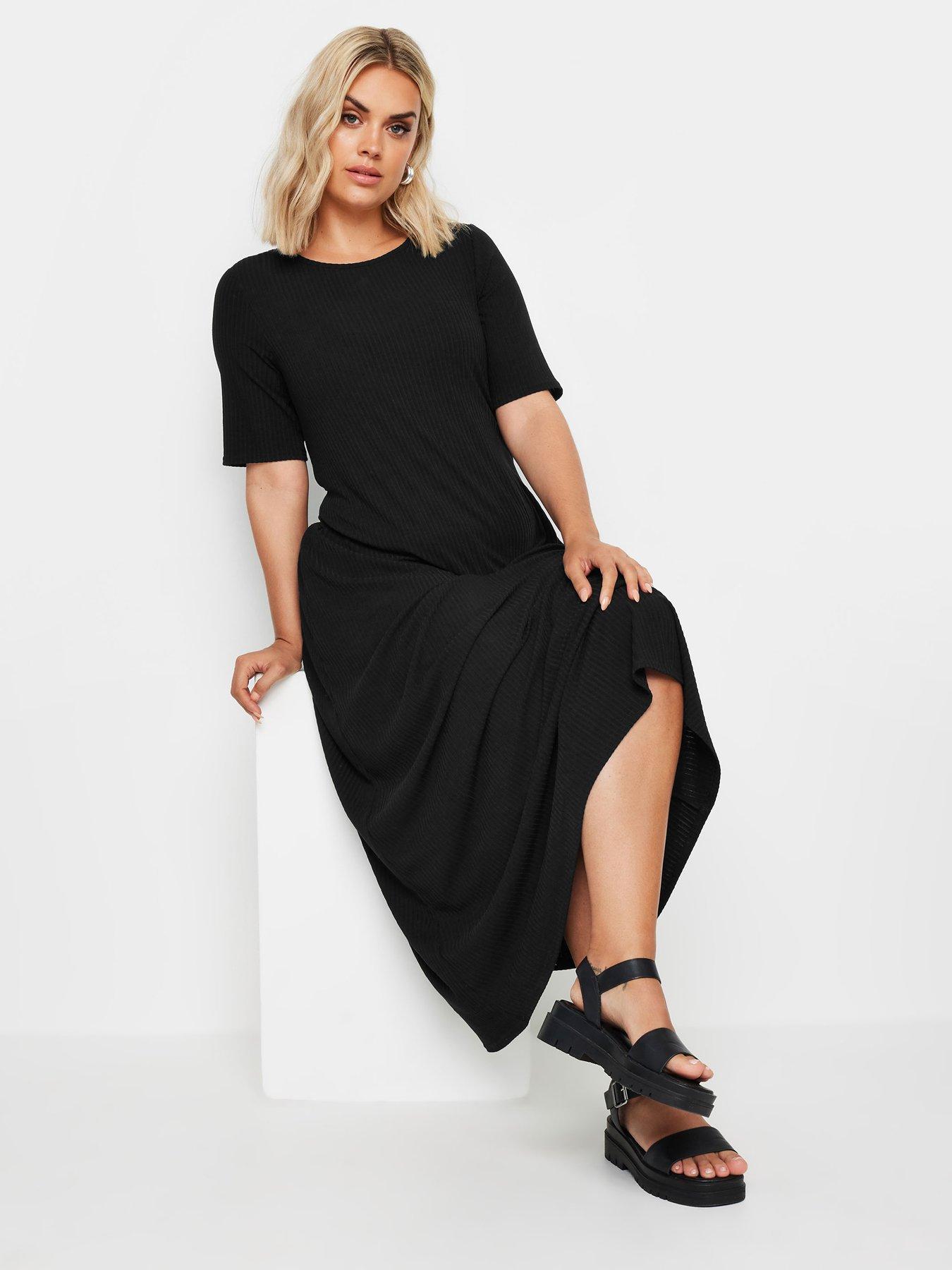 Yours 2 Pack Rib Swing Maxi Dress - Multi | Very.co.uk