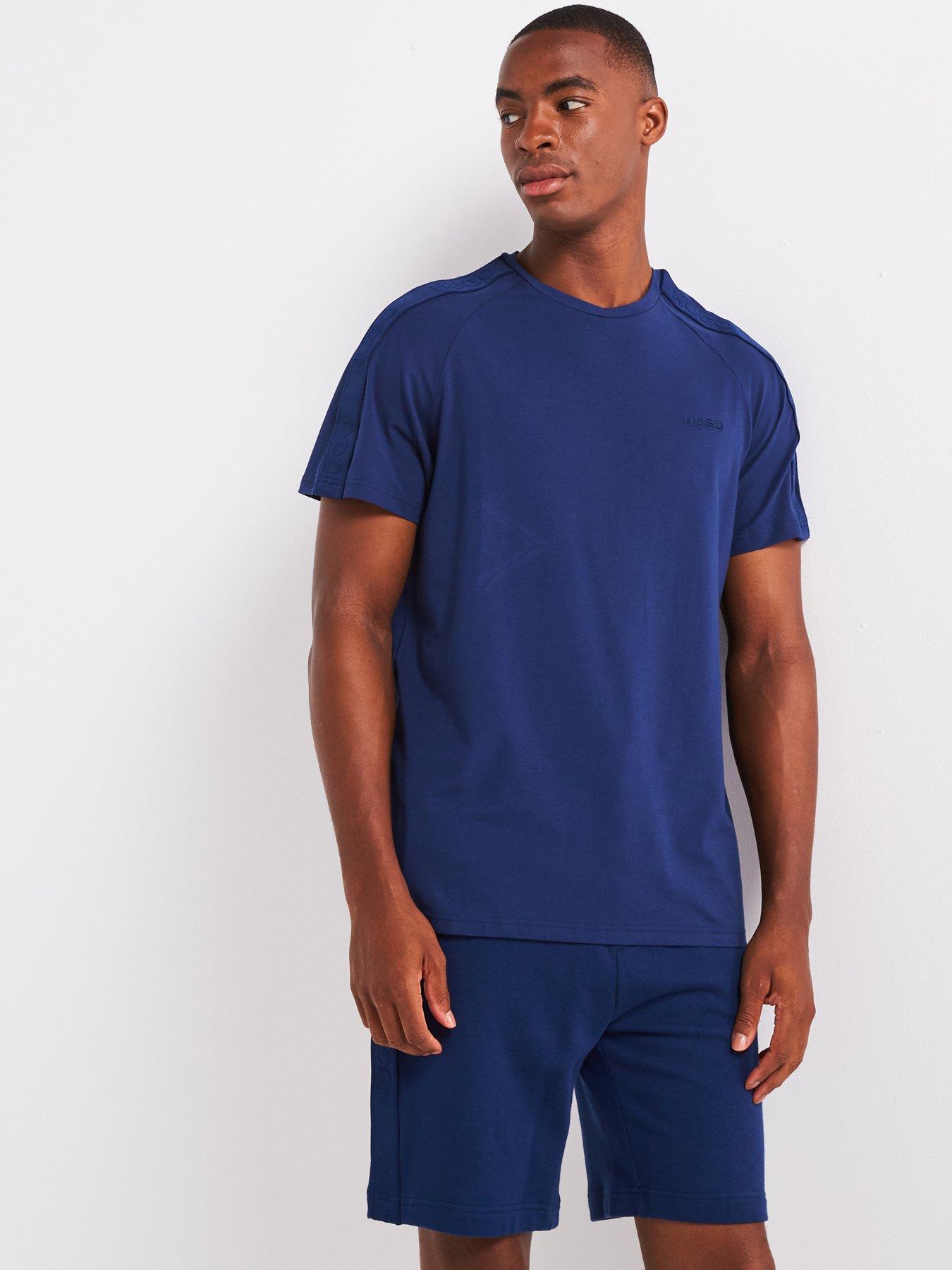 undefined Tonal Logo Loungewear T-shirt - Dark Blue