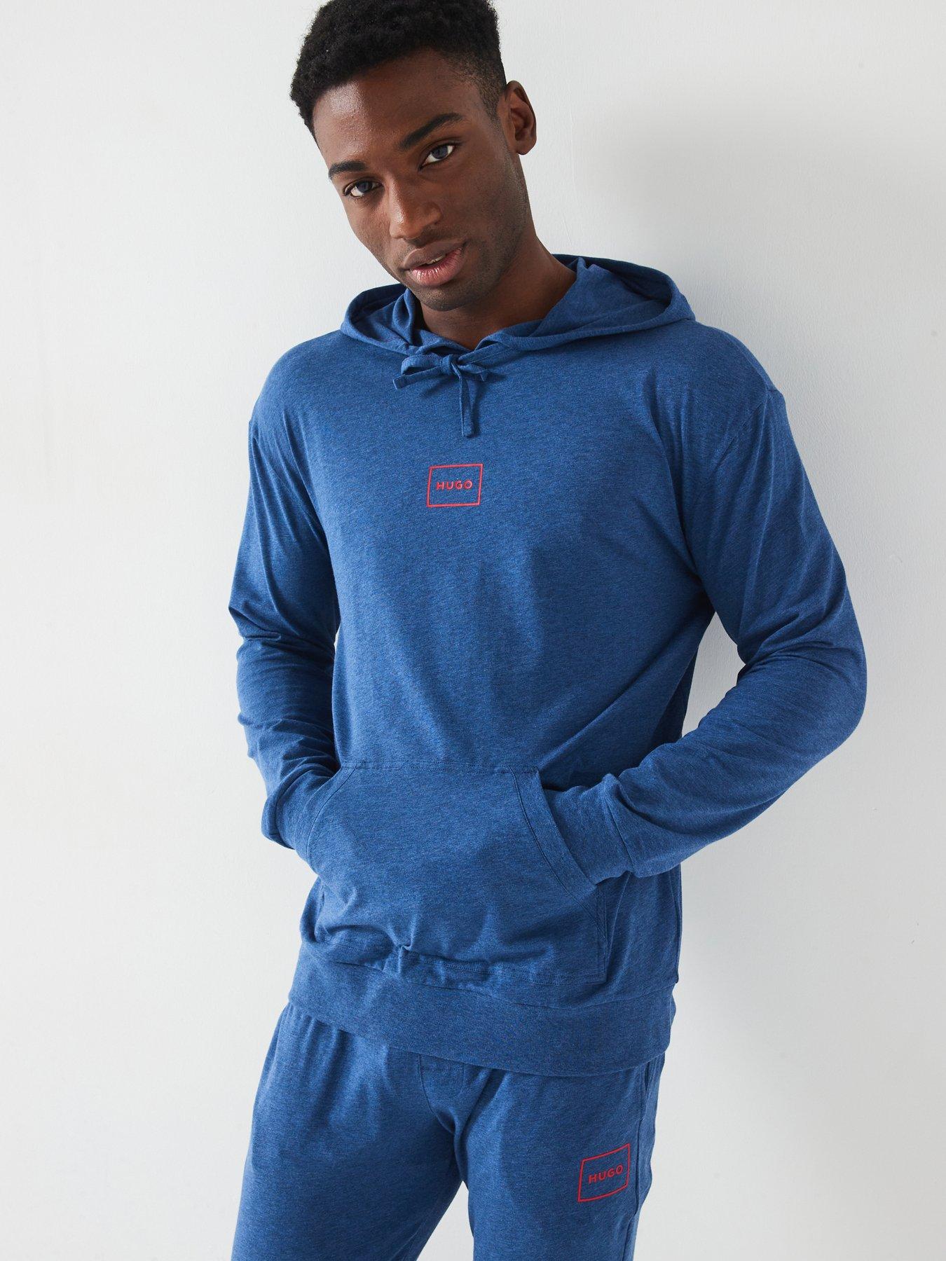 undefined Laze Hoodie Relaxed Fit Loungewear Hoodie - Blue