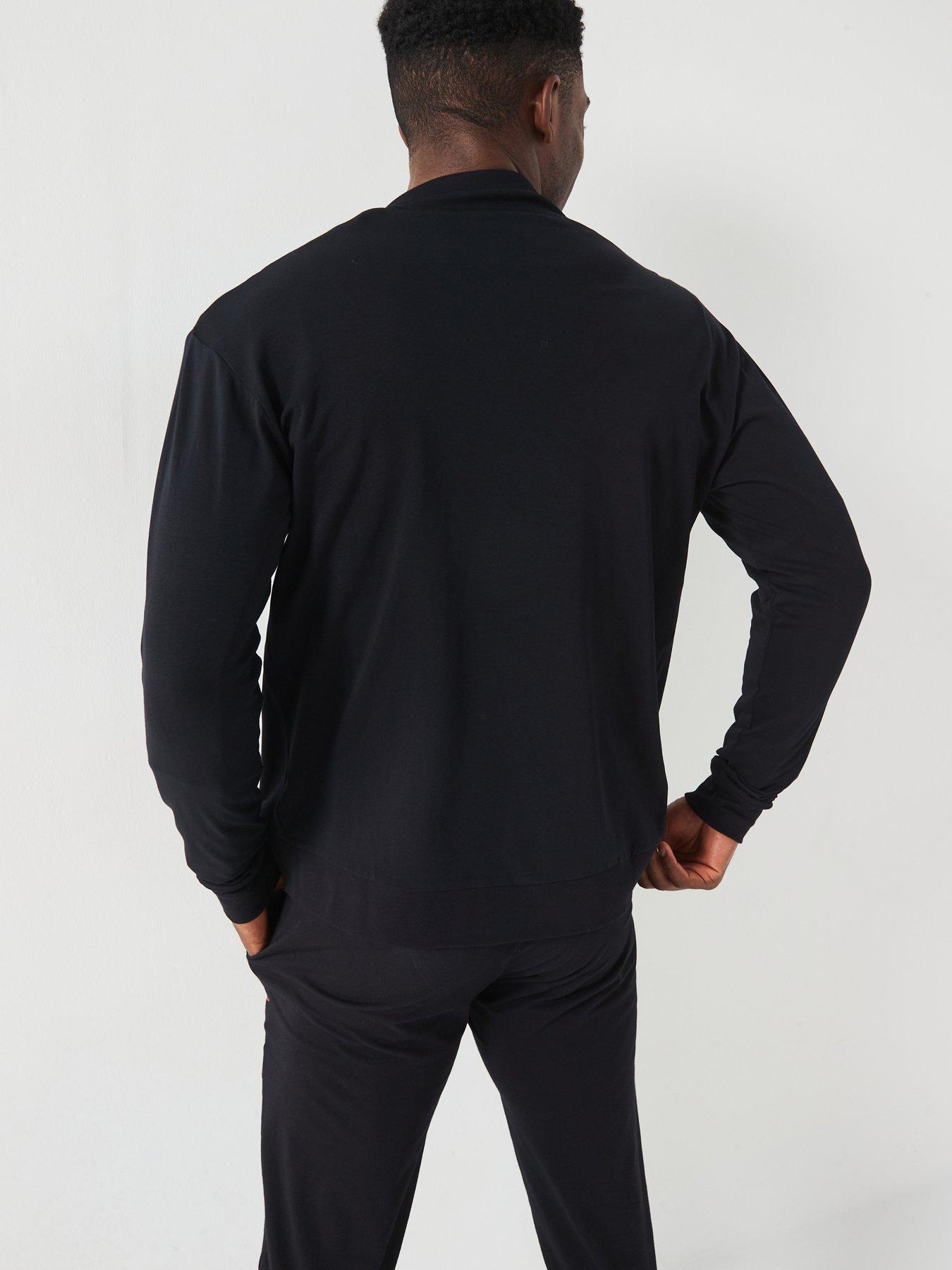 HUGO - T-shirt pour enfant en coton à logo imprimé encadré - Noir
