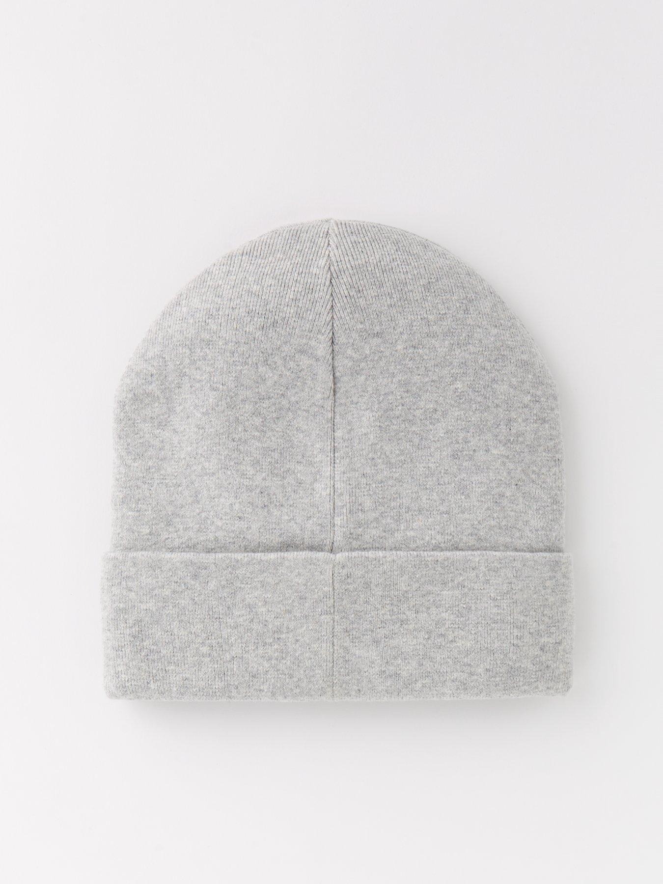 Image 2 of 4 of Tommy Jeans Linear Logo Beanie Hat - Light Grey
