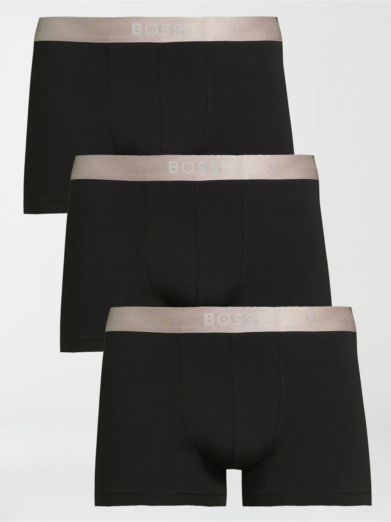 undefined 3 Pack of Metallic Trunks - Black