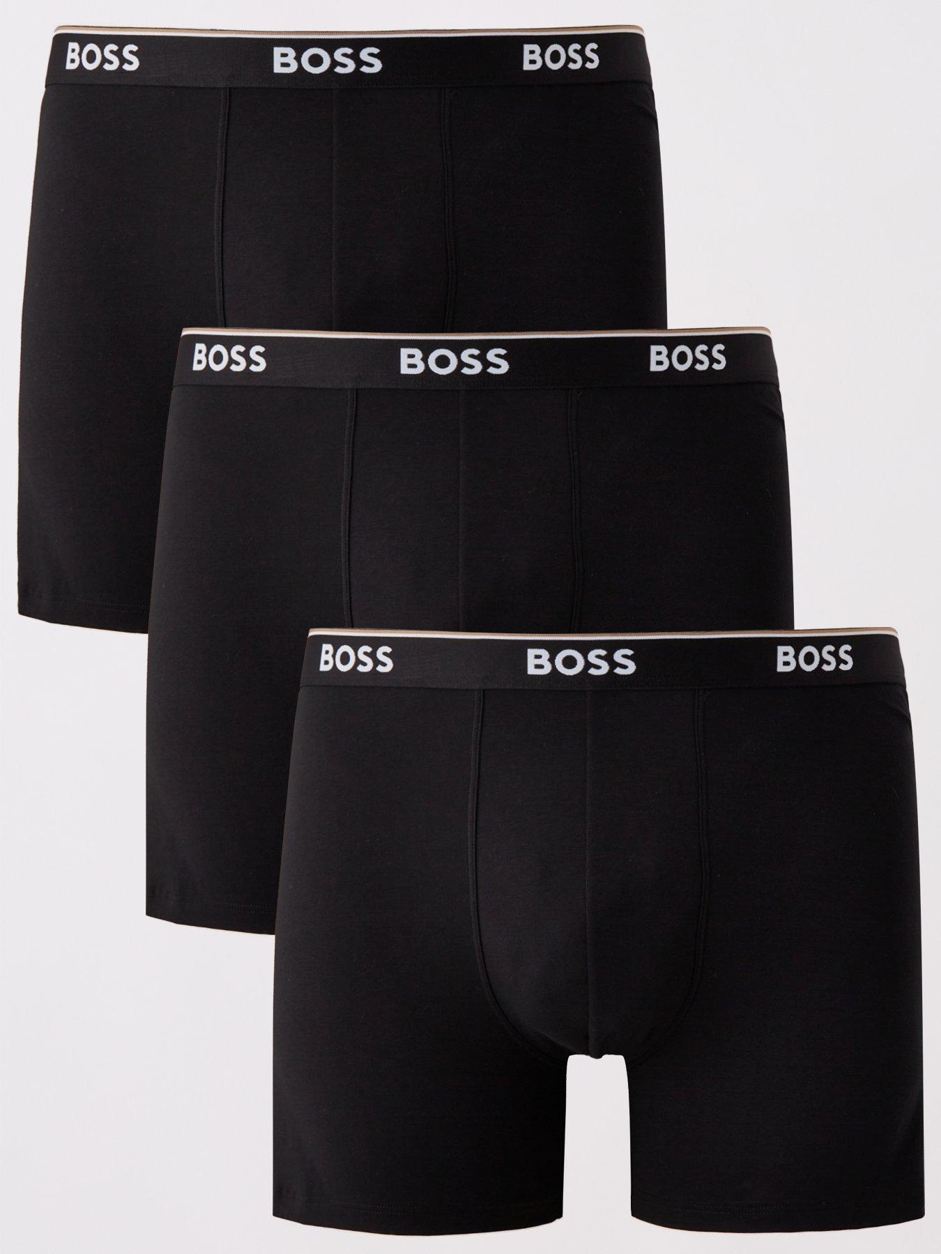 undefined Big  &  Tall 3 Pack Power Boxer Briefs - Black