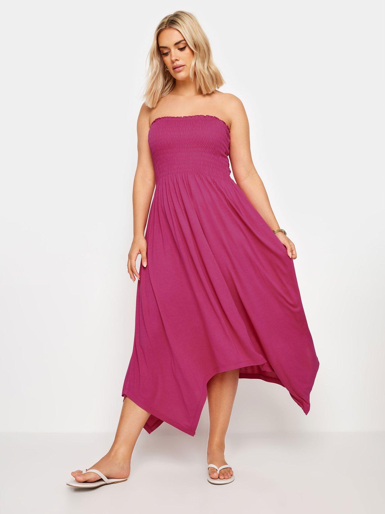 Yours Shirred Midi Dress | Very.co.uk