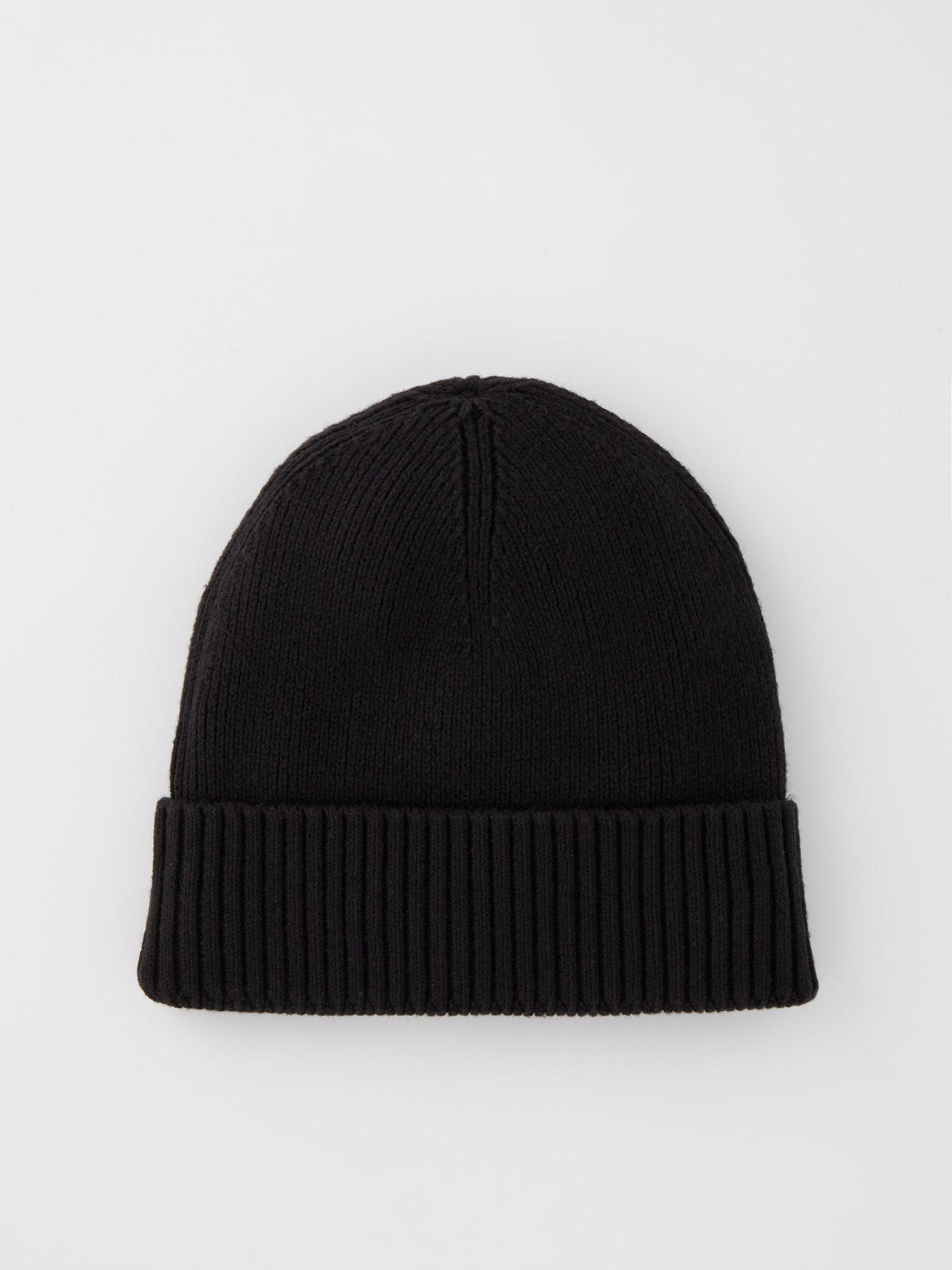 Image 2 of 4 of Tommy Hilfiger Pima Cotton Flag Beanie - Black