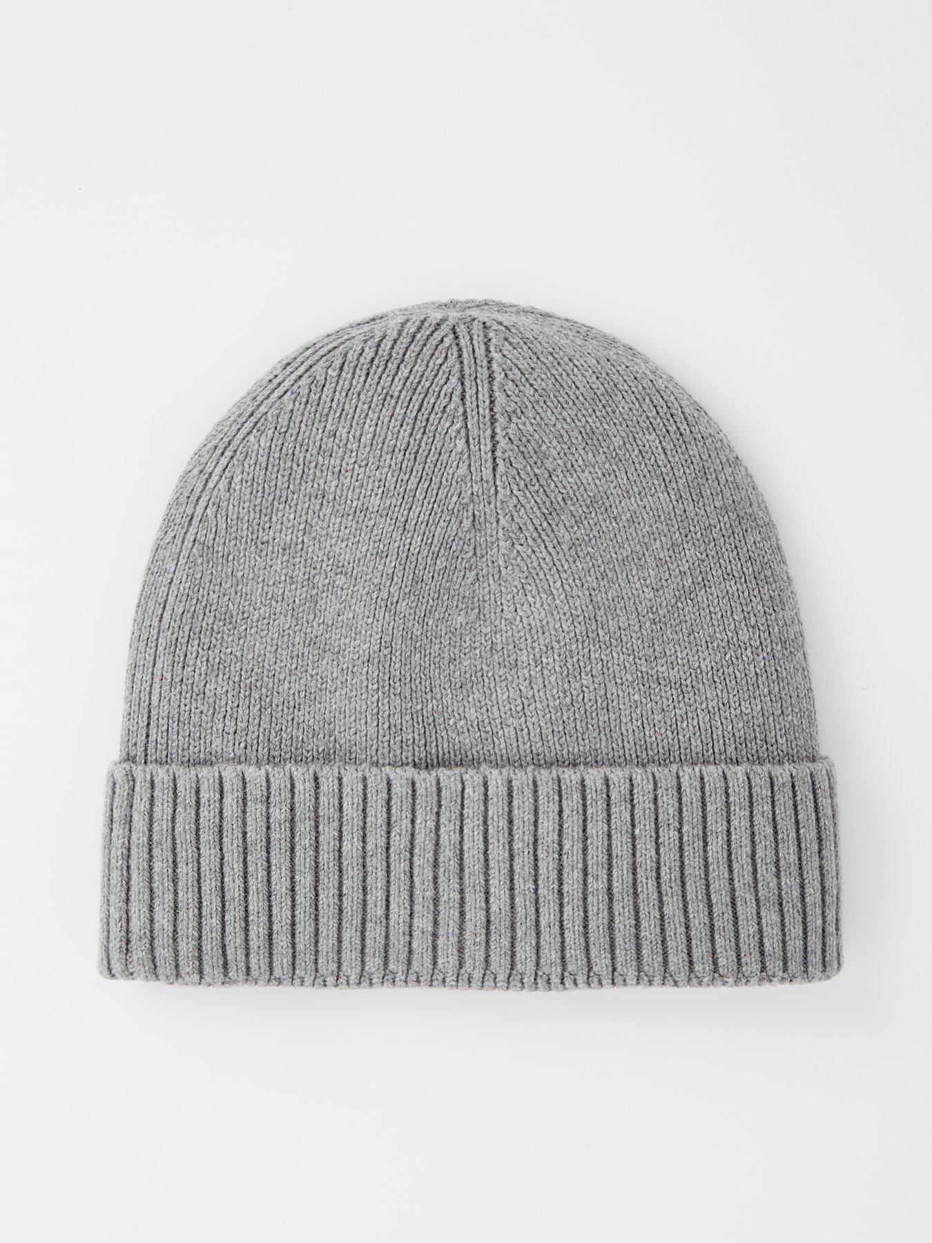 Image 2 of 4 of Tommy Hilfiger Pima Cotton Flag Beanie - Grey