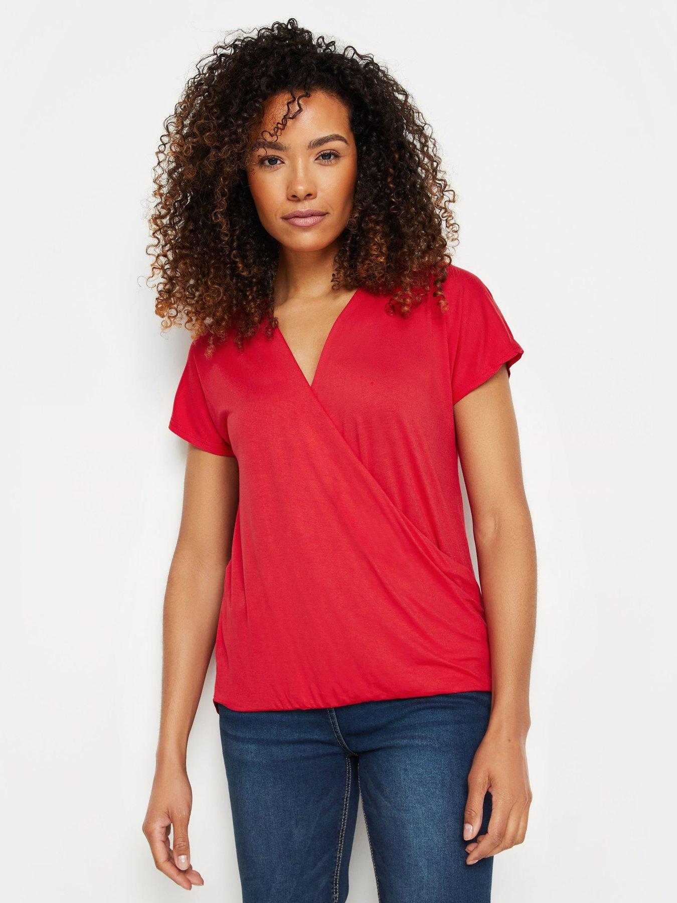 undefined Wrap Top - Red