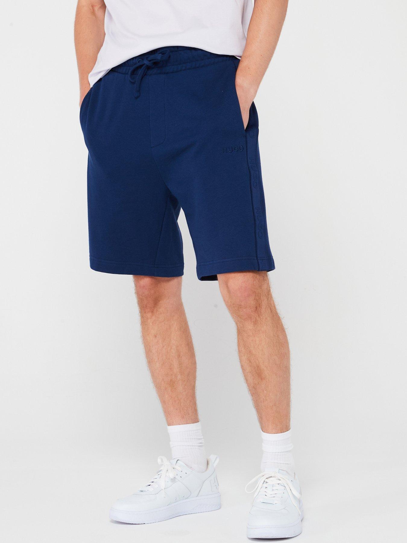 undefined Tonal Logo Loungewear Shorts - Dark Blue