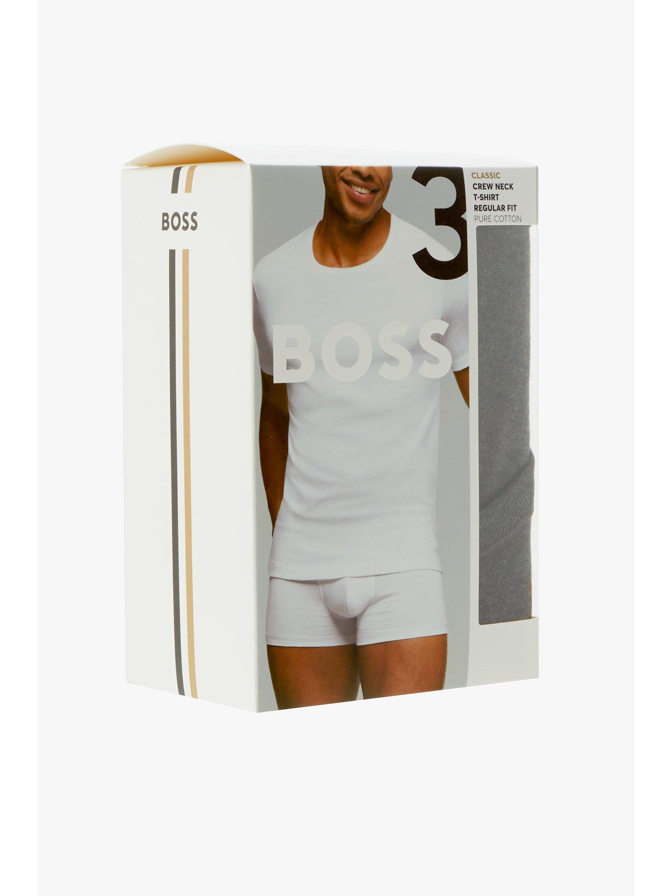 Image 7 of 7 of BOSS 3 Pack of&nbsp;T-shirts -&nbsp;Grey/Navy/White