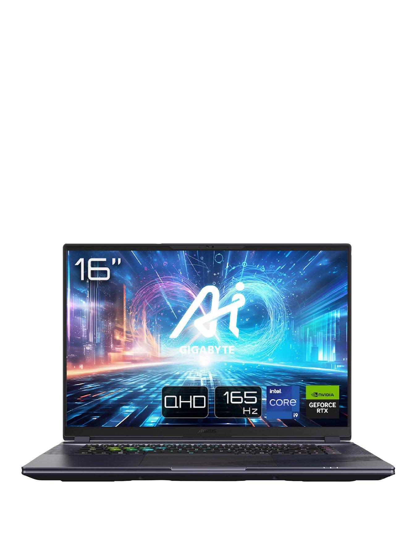 undefined AORUS 16X ASG, GeForce RTX 4070, Intel Core i9, 16GB RAM 1TB SSD, 16in QHD 165Hz Gaming Laptop
