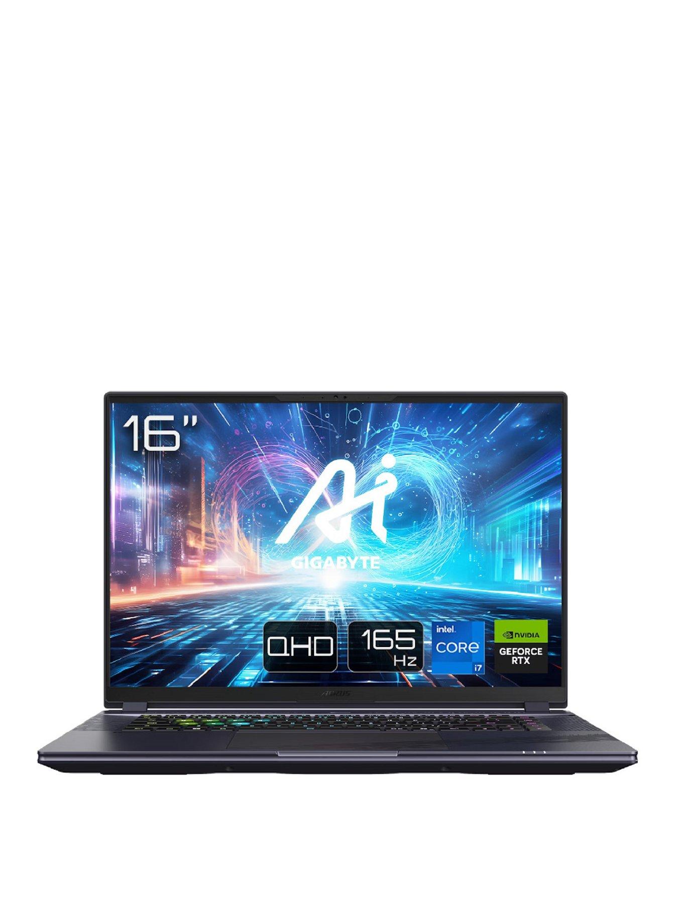 Image 1 of 7 of GIGABYTE Aorus 16X 9KG Gaming Laptop - 16in QHD 165Hz,&nbsp;GeForce RTX 4060, Intel Core i7, 16GB RAM, 1TB SSD
