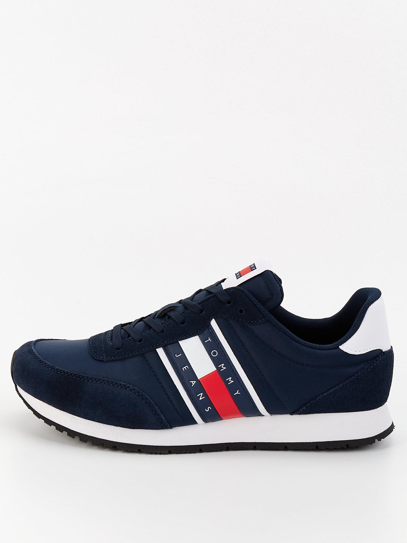 undefined Flag Stripe Casual Essential Runners - Navy