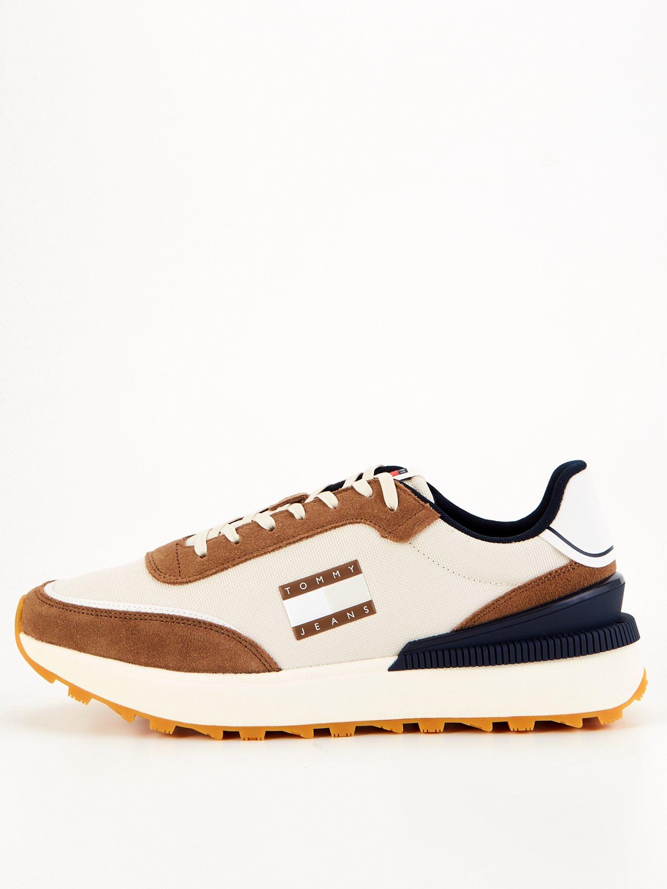 Tommy Jeans Suede Contrast Technical Runners Light Brown Very