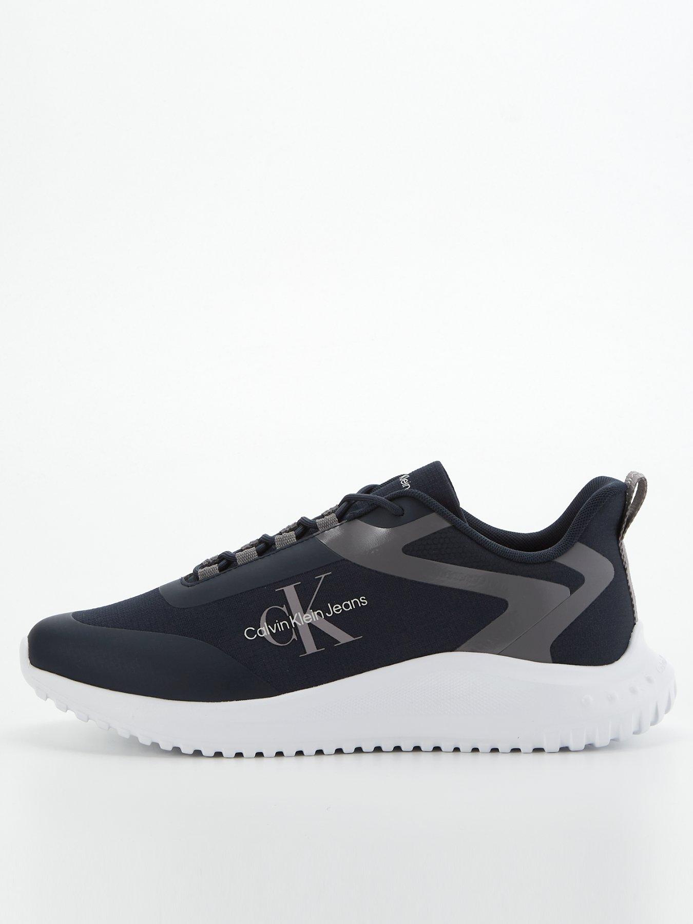 Calvin Klein Jeans Classic Cupsole Low Leather Trainer Black white Very