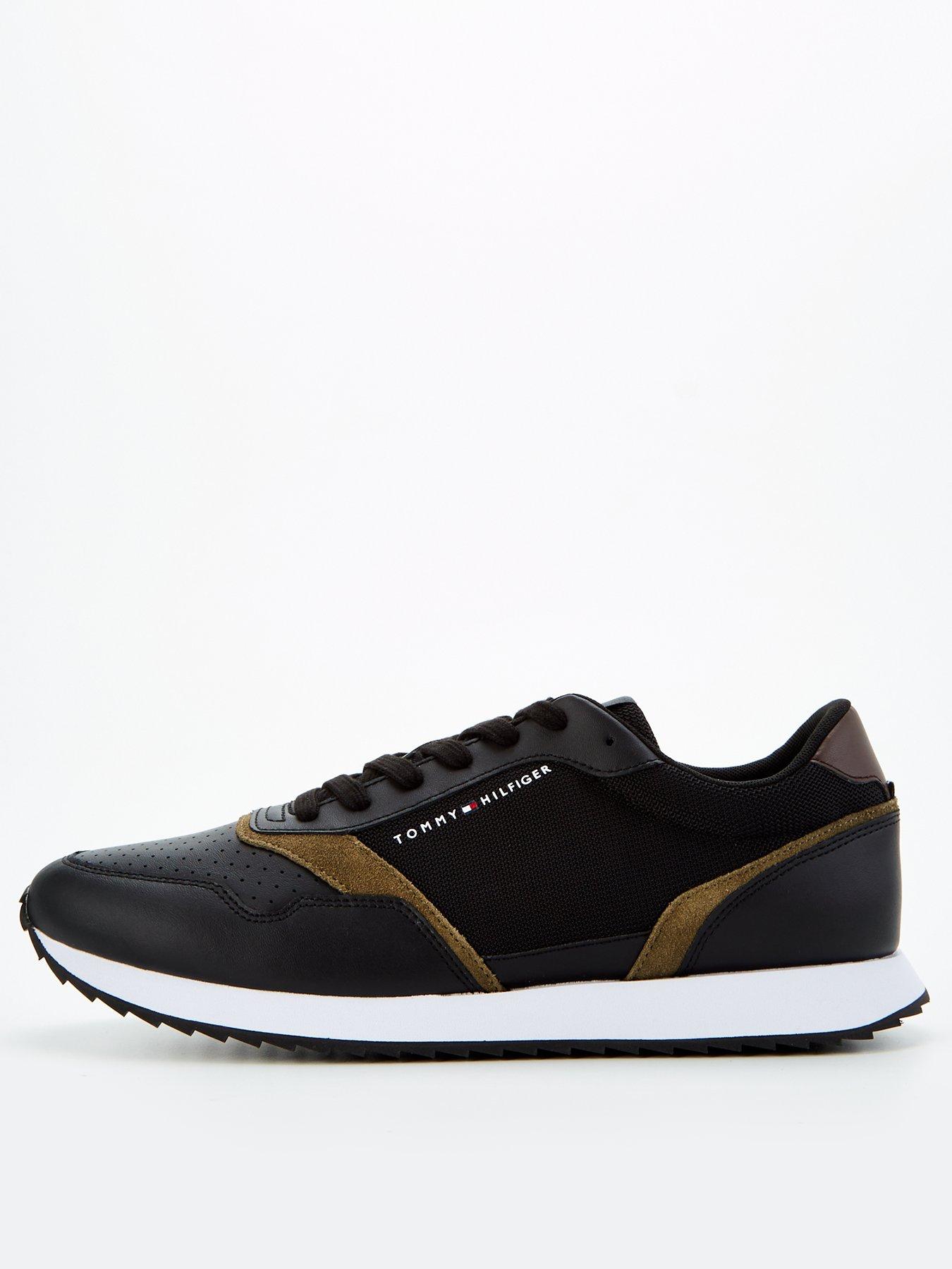 Tommy Hilfiger Panel Trim Evo Runner - Black, Black, Size 41, Men