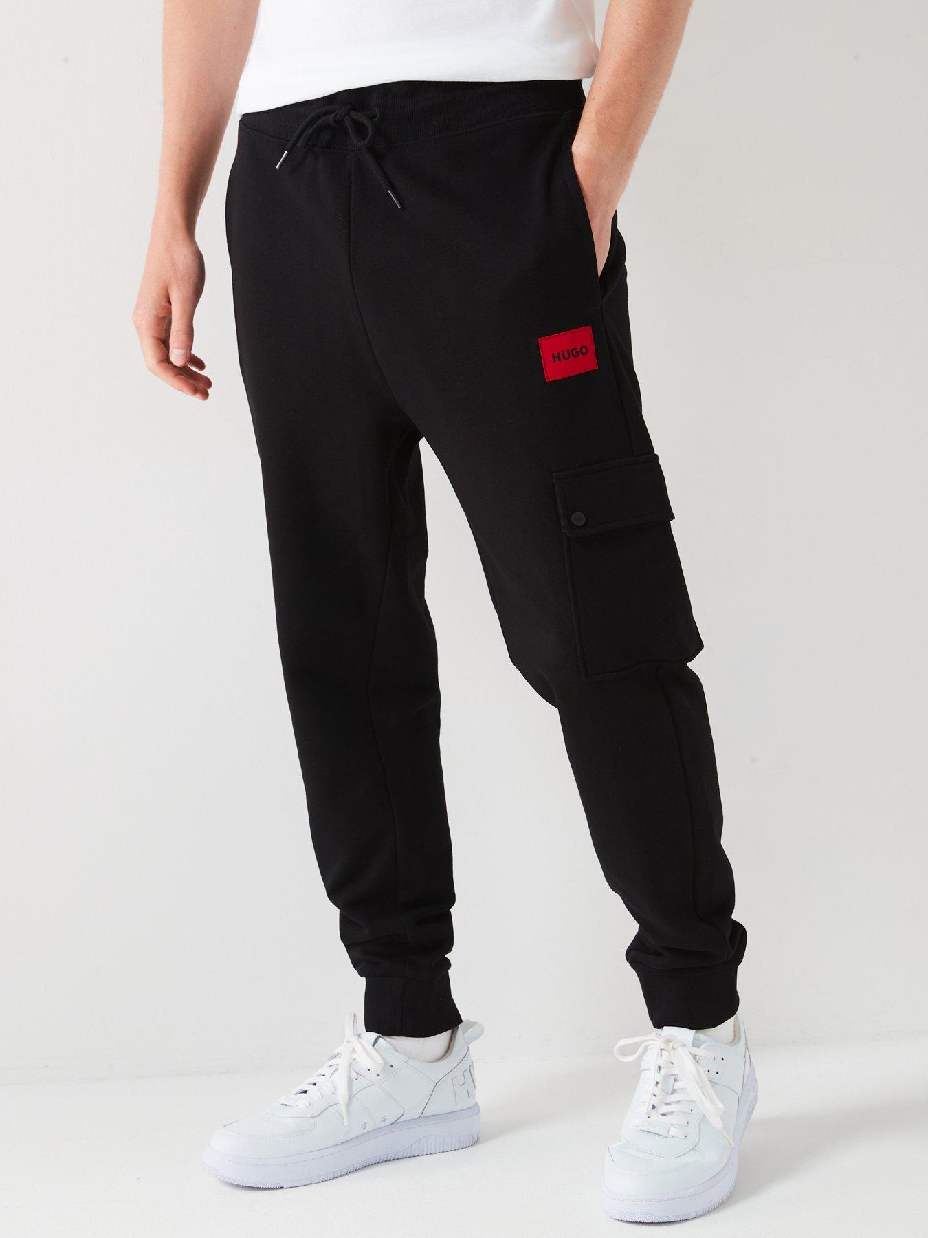 HUGO Dwellrom Relaxed Fit Jersey Cargo Pants Black Very