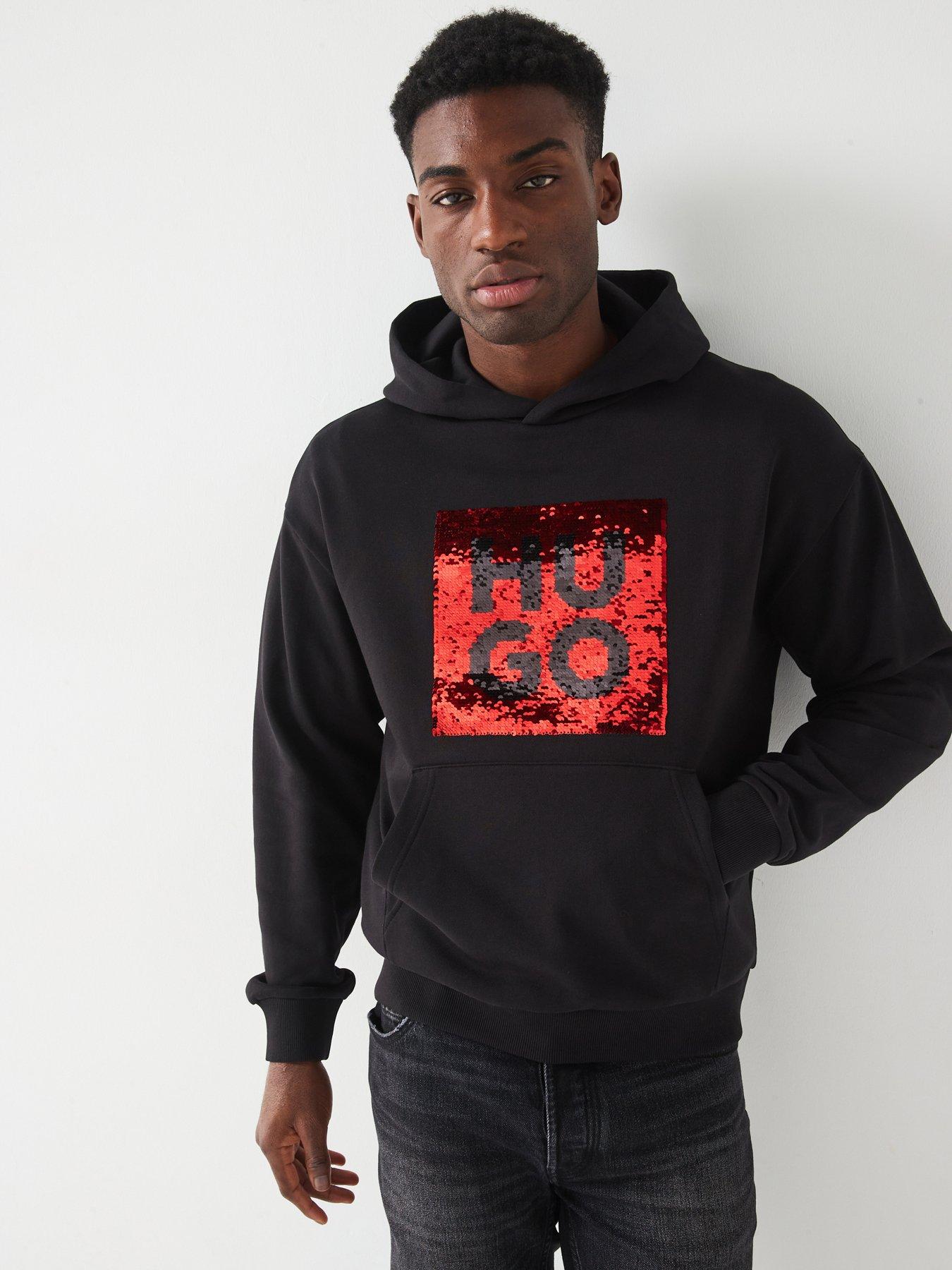 Hugo reverse logo sweatshirt best sale