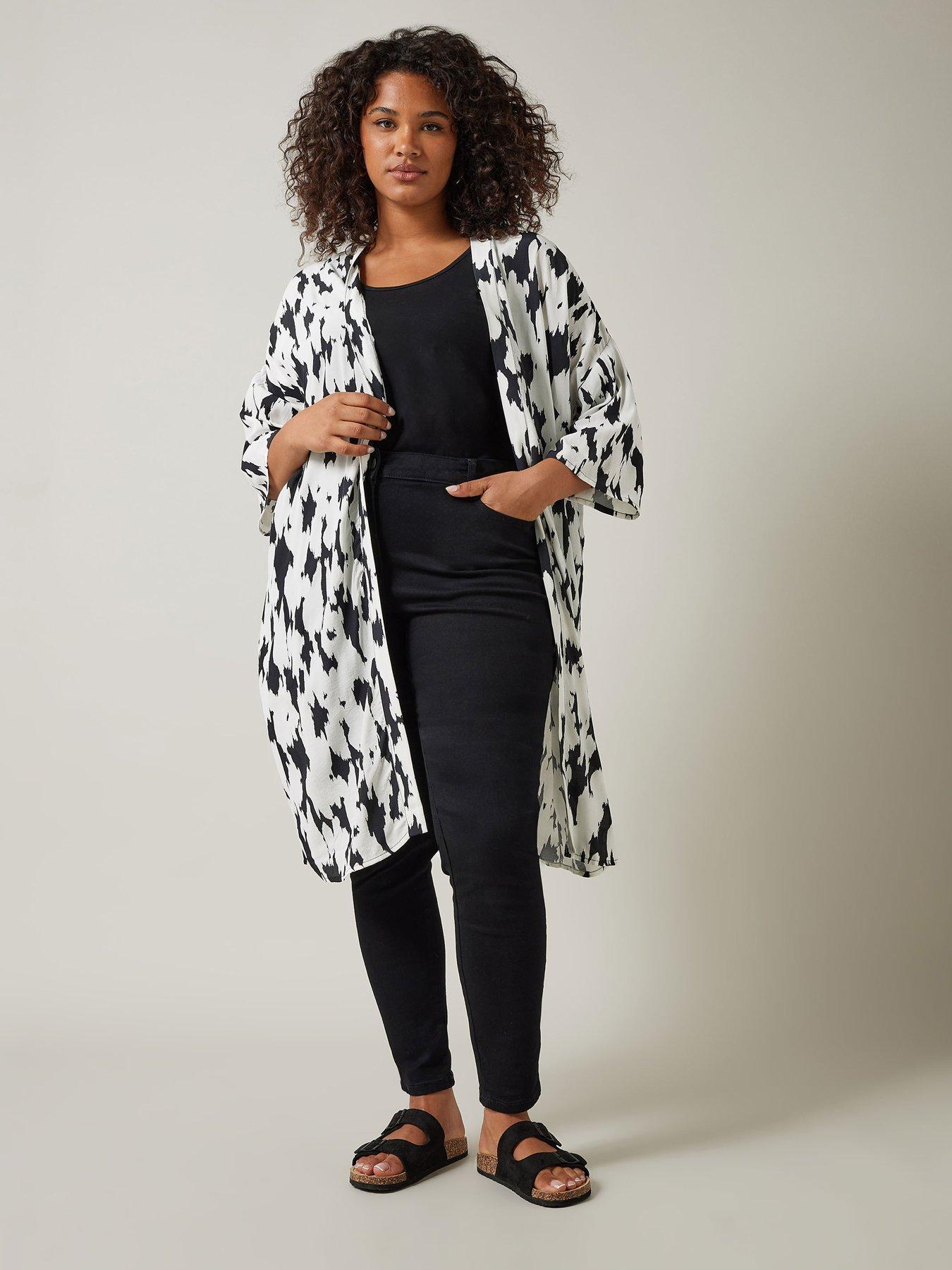 undefined Printed Kimono - Ivory