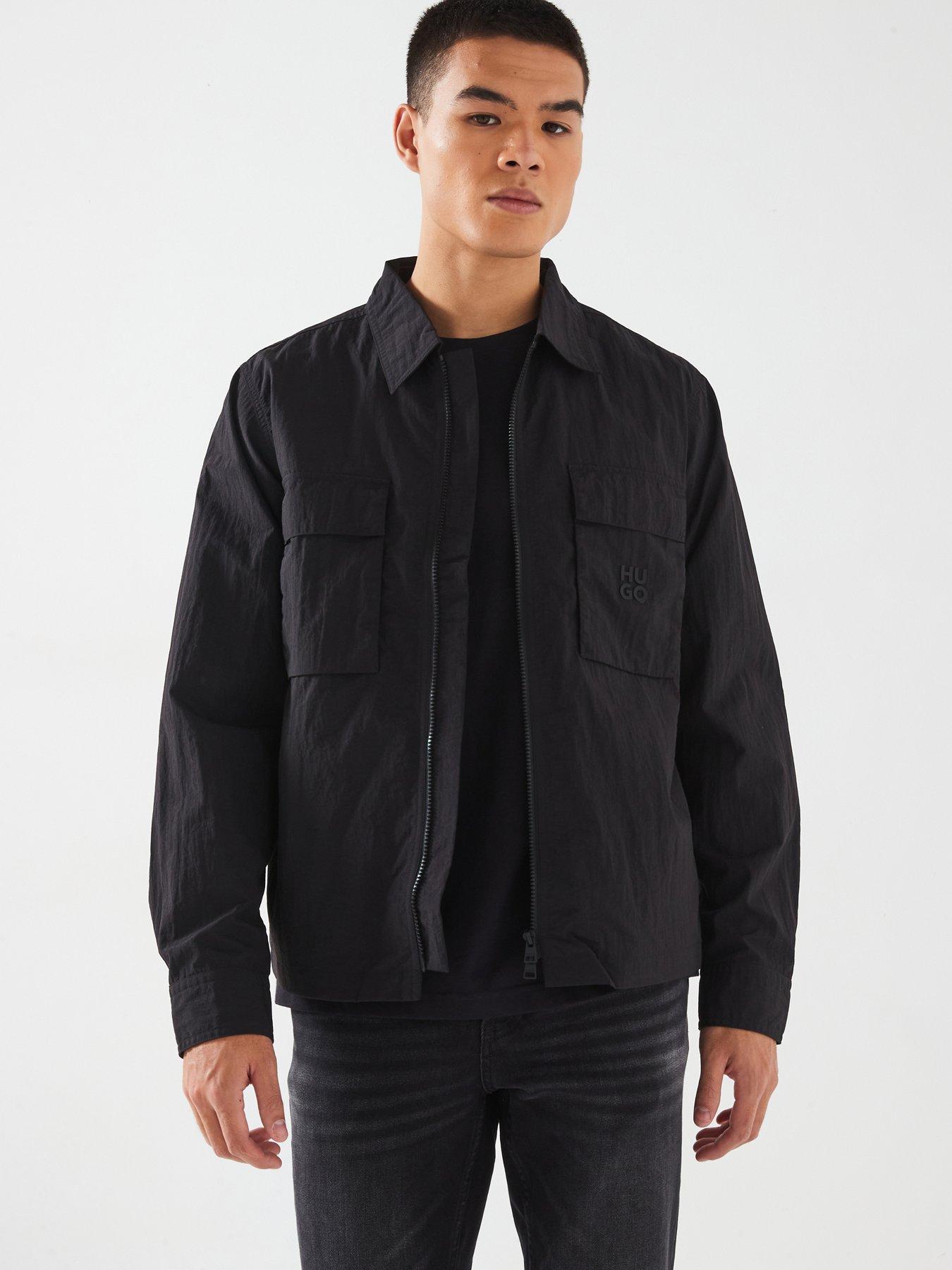 undefined Eselio Zip Nylon Overshirt - Black