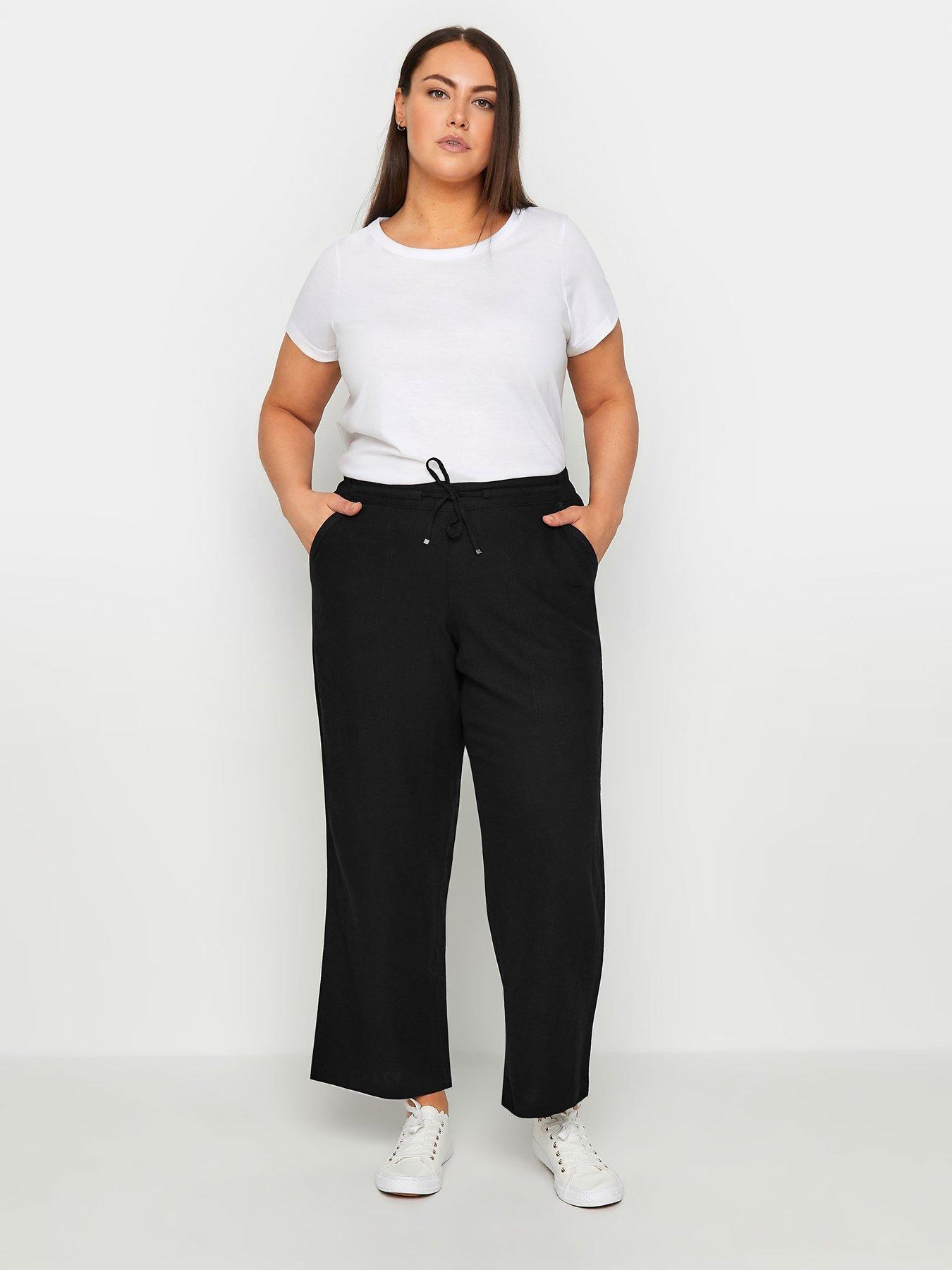 Evans cropped linen trousers store