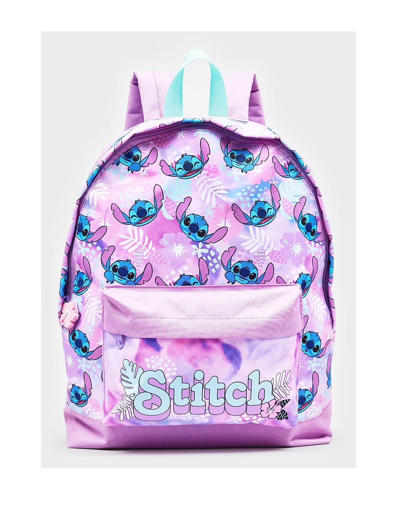 Stitch Floral Lilac Large Backpack