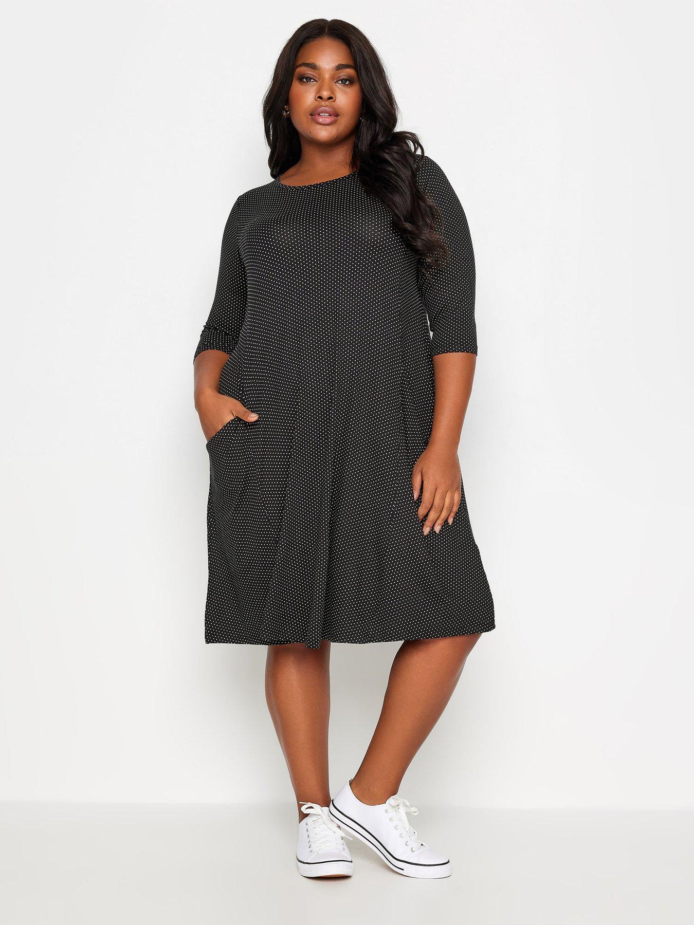 Midi swing dress plus size best sale