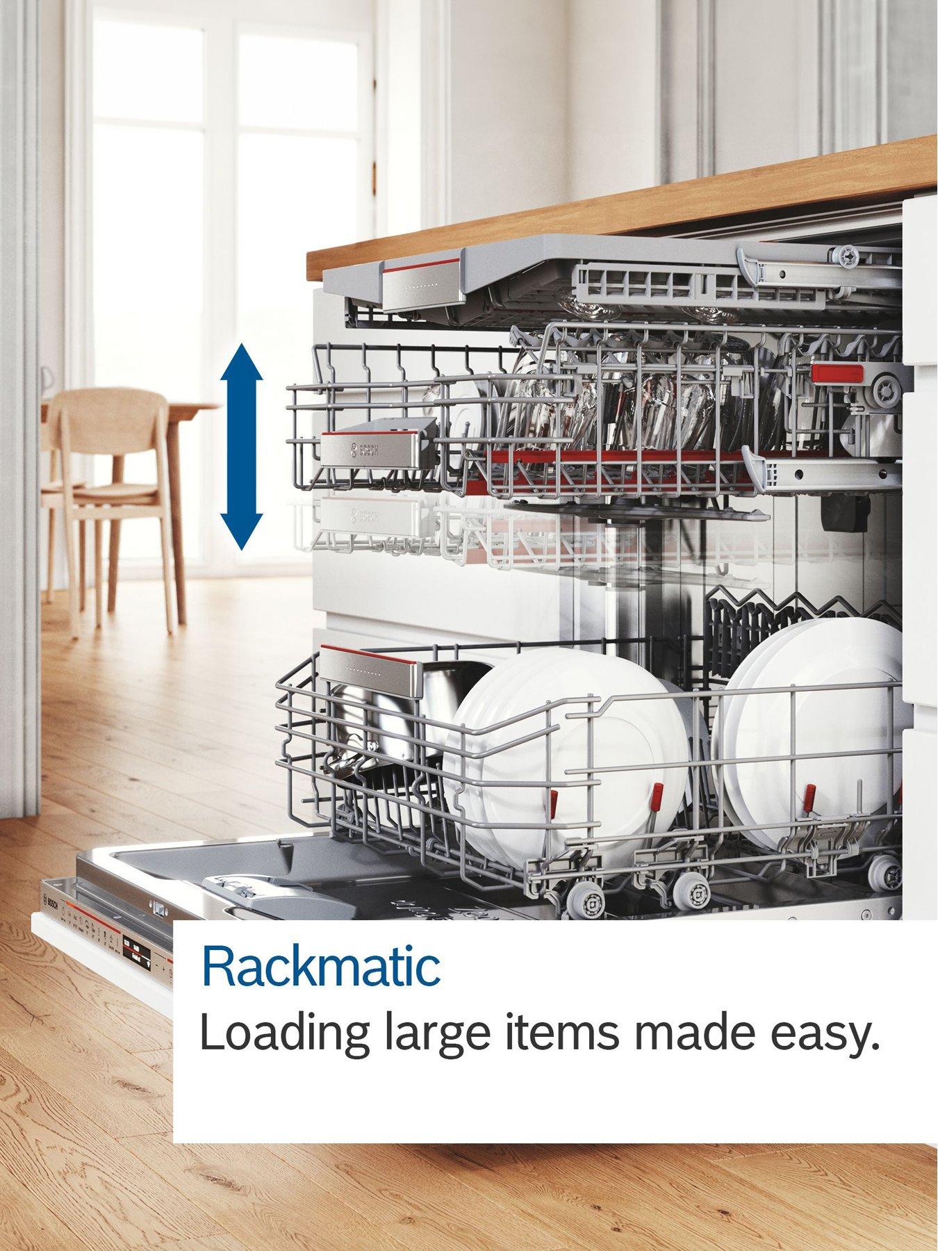 Image 5 of 7 of Bosch Series 6 SMV6ZCX10G Fullsize 14-Place Settings Integrated Dishwasher with Vario Flex baskets, Vario Drawer, Time Light - Stainless Steel