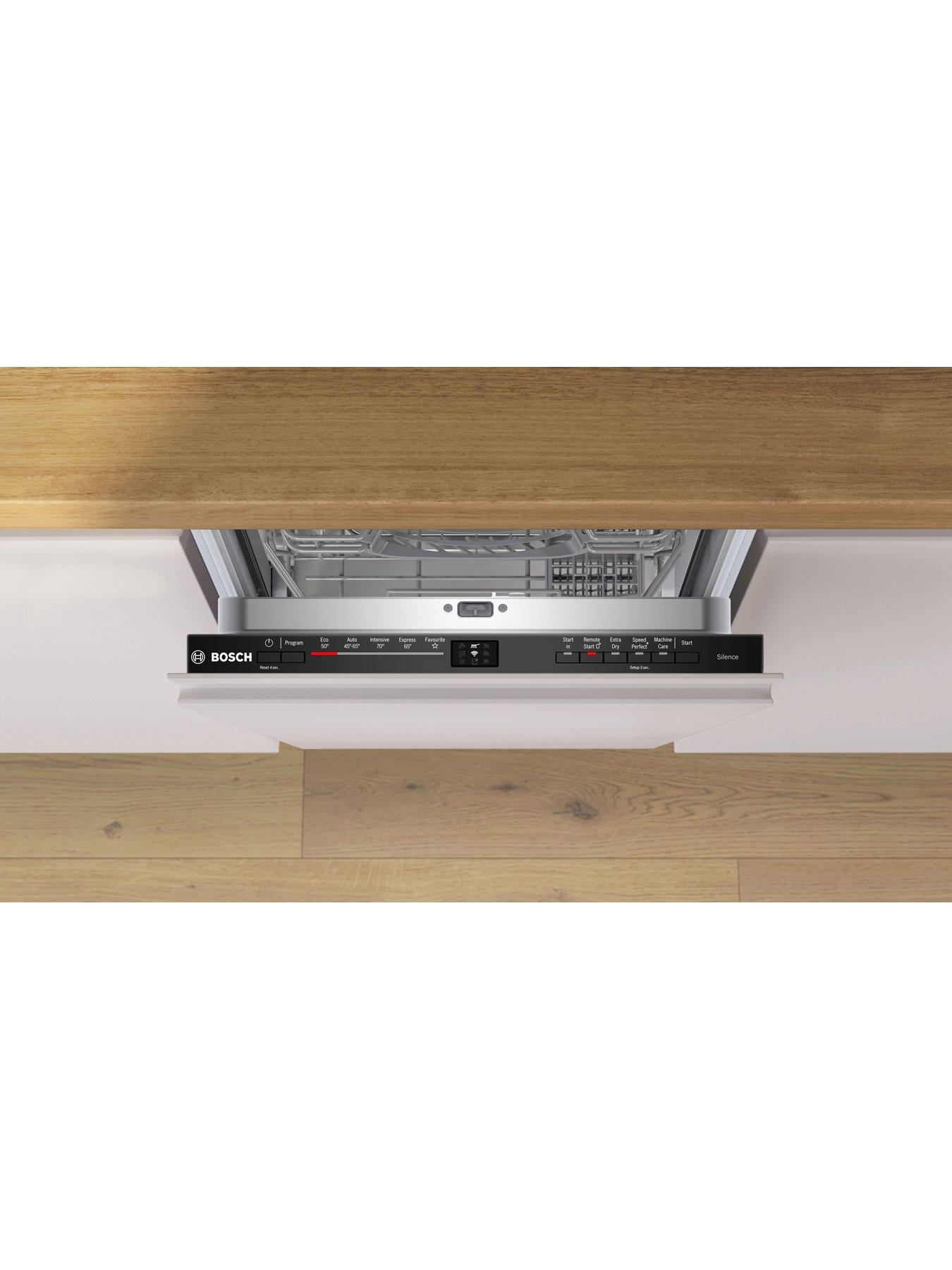 Image 2 of 7 of Bosch Series 2 SPV2HKX42G 45cm Wide&nbsp;Slimline, 10-Place Settings Integrated Dishwasher - 5 programmes, Vario baskets, 4 options, Info Light, 3/6/9hr time delay, 48dB, 8.9L - Black