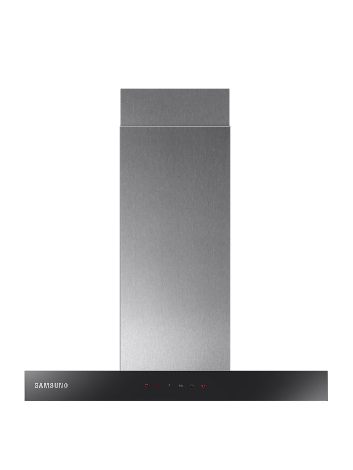 Product photograph of Samsung Nk24c5070us Ur 60cm Wide Chimney Cooker Hood With Powerful Extraction - Stainless Steel from very.co.uk