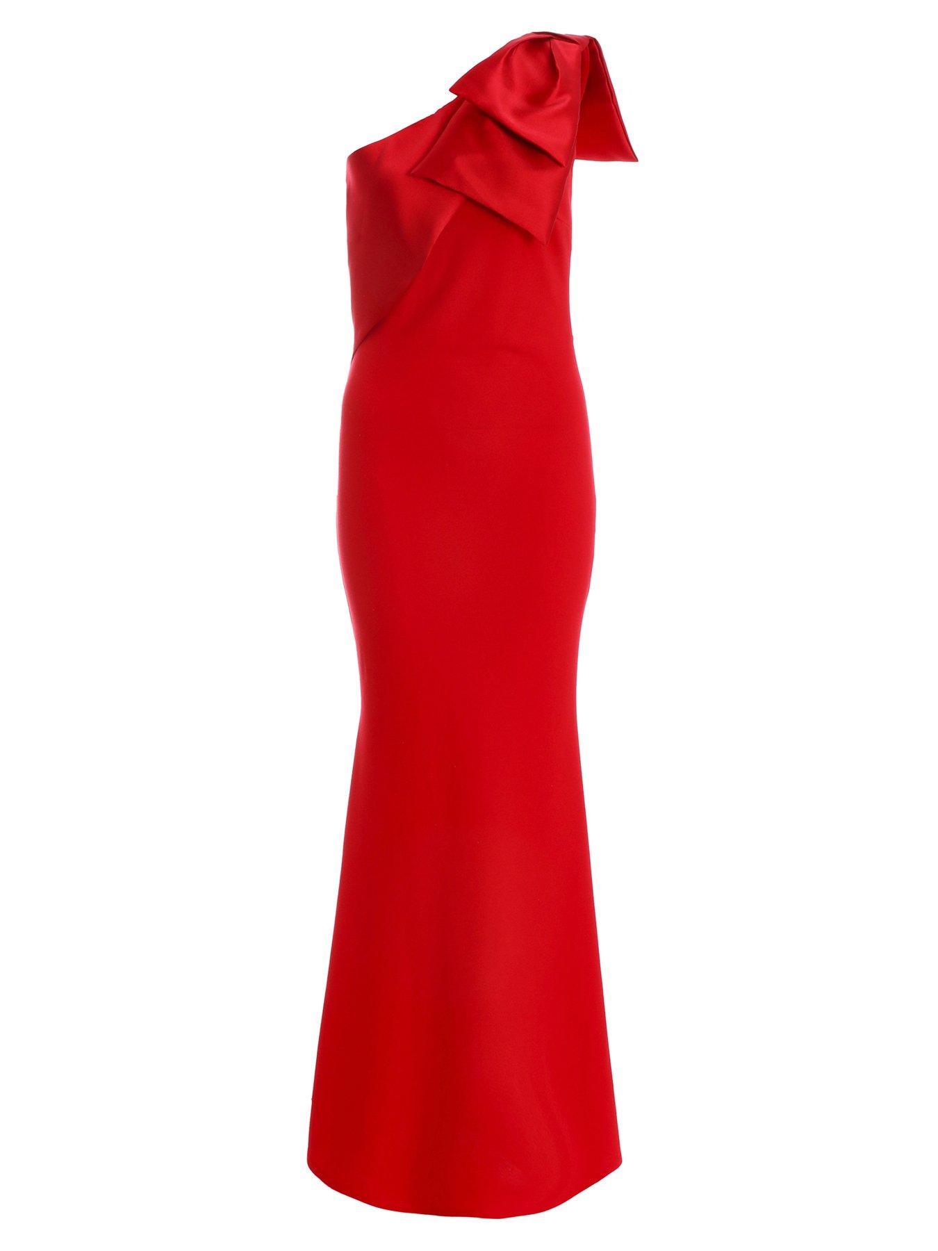 quiz one shoulder bow dress Women's Bow One-Shoulder Sequin Bodycon Dress