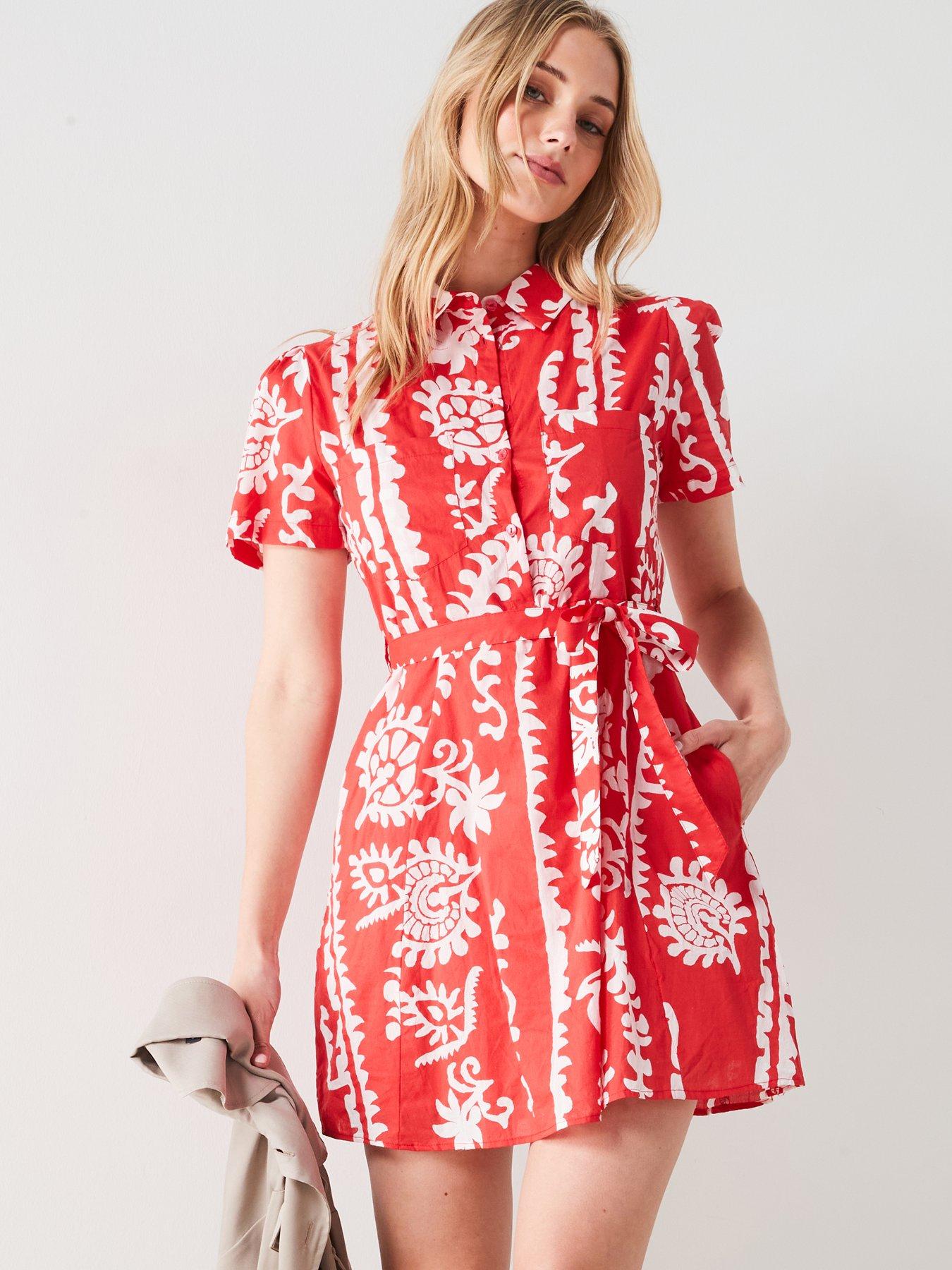 Printed bow dress mango hotsell