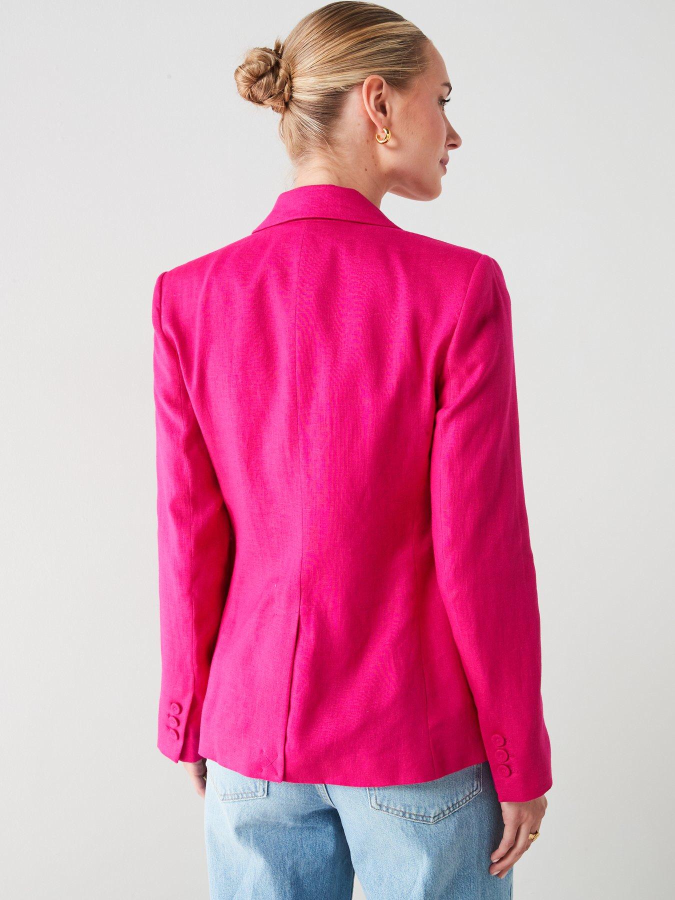 Mango pink jacket best sale