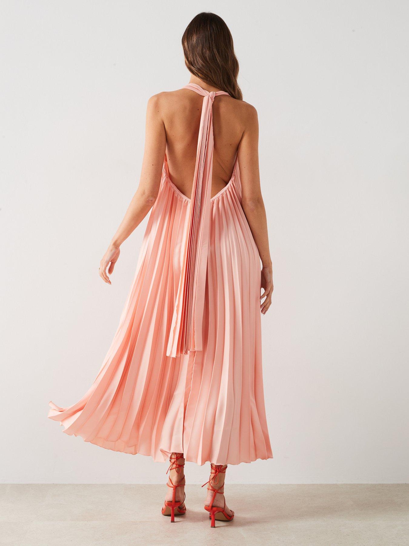 chinese dress ladies MANGO. Long pleated floral dress T.xs  Hibuy market