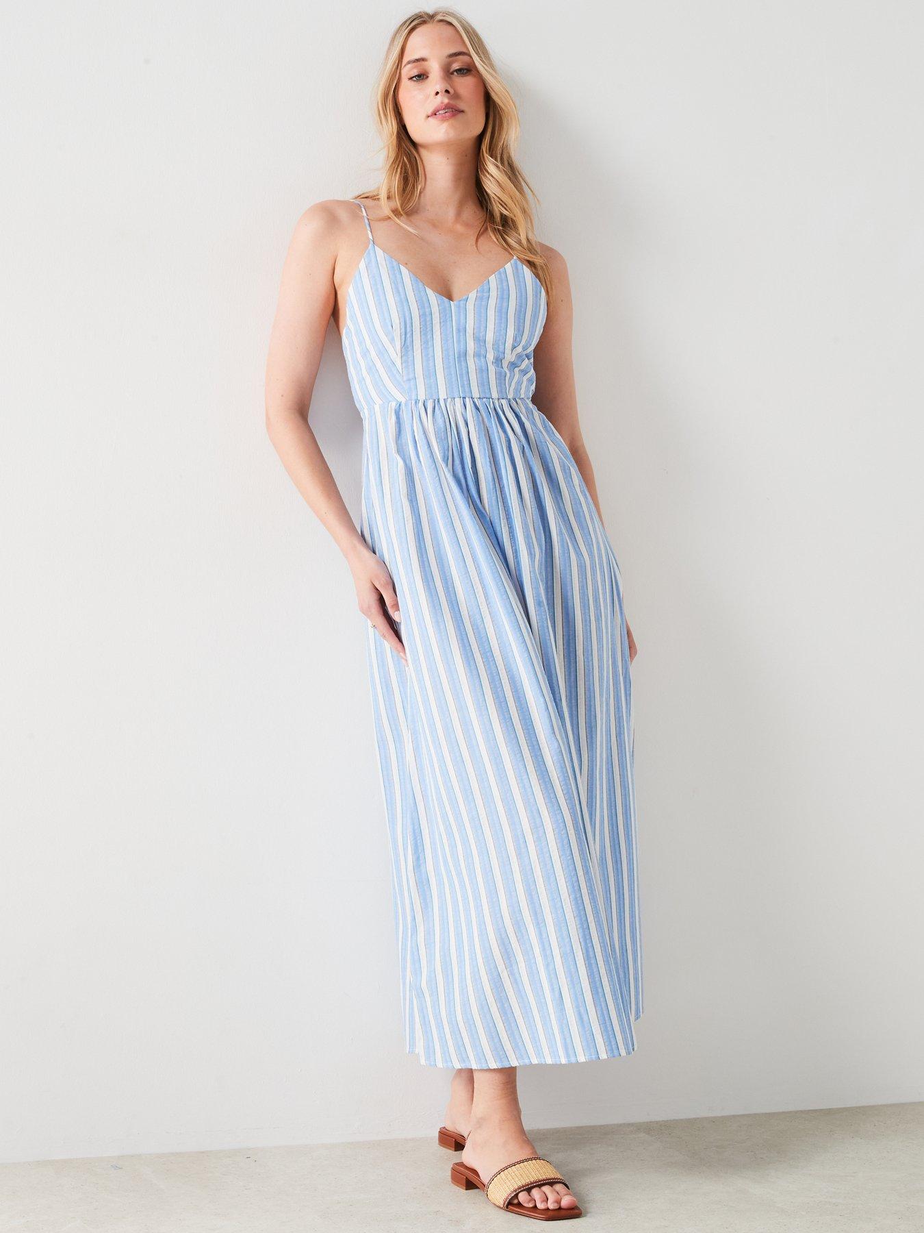 Mango striped dress hotsell