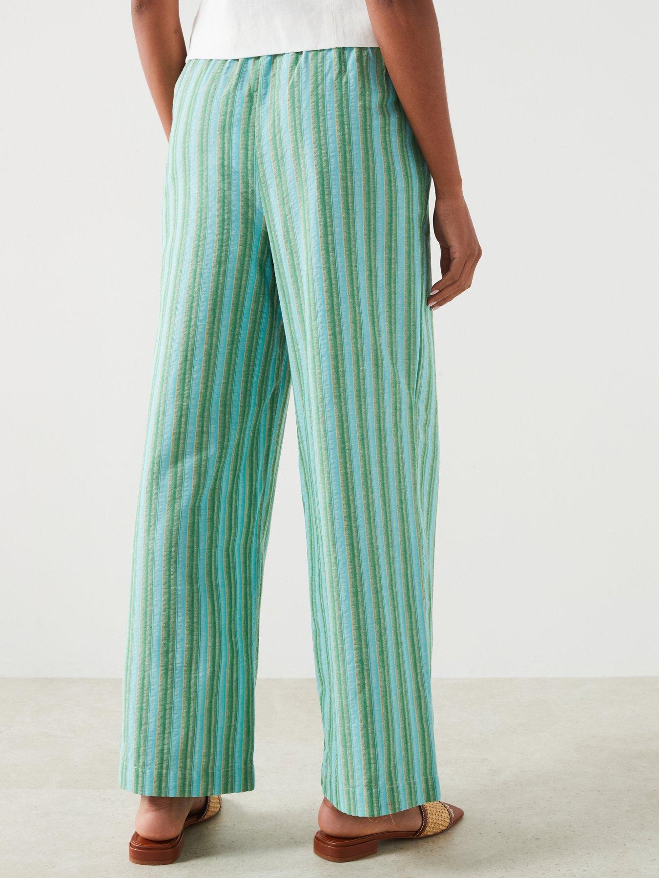 Straight leg striped trousers new arrivals