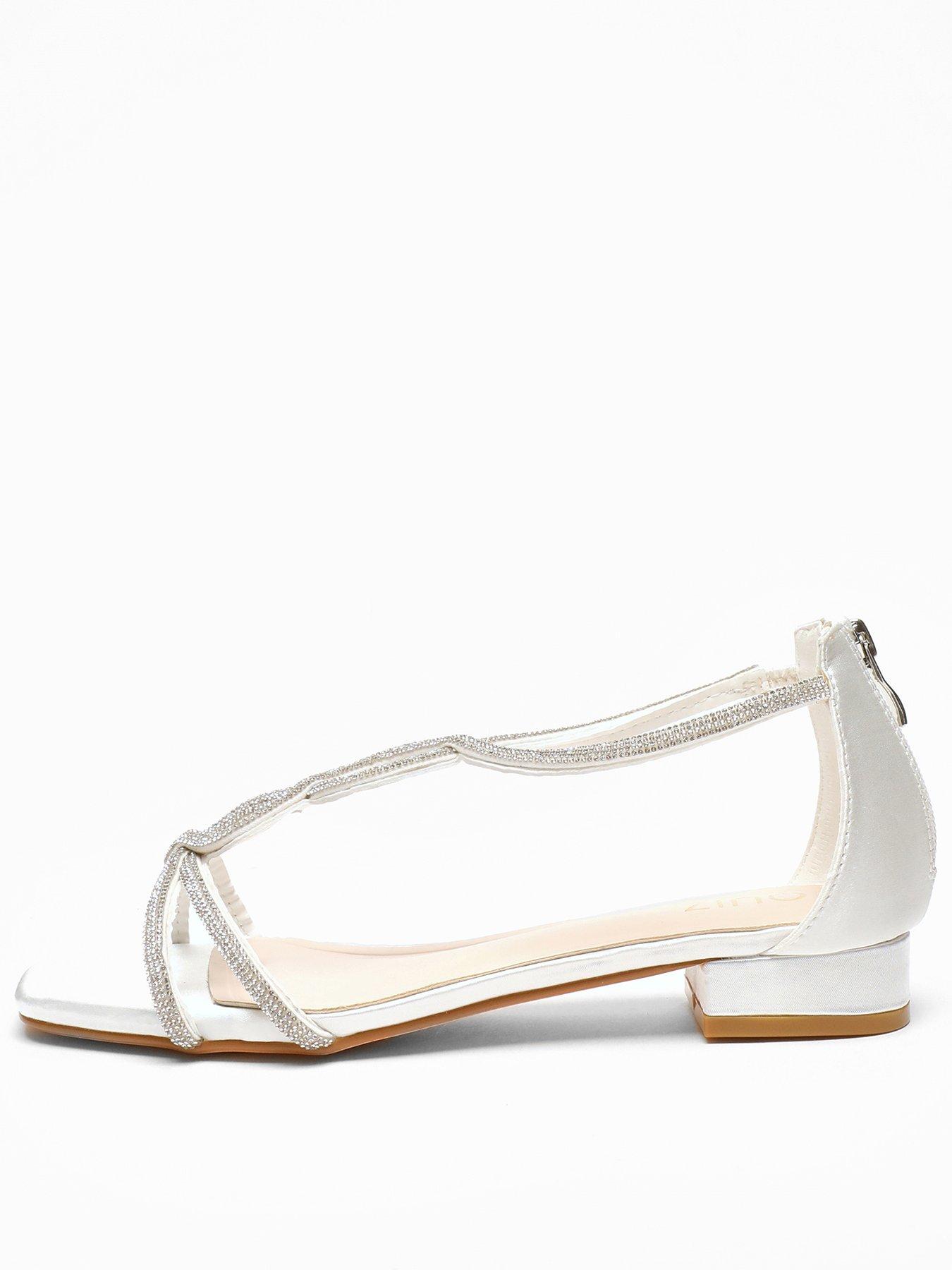 Quiz diamante flat sandals shop