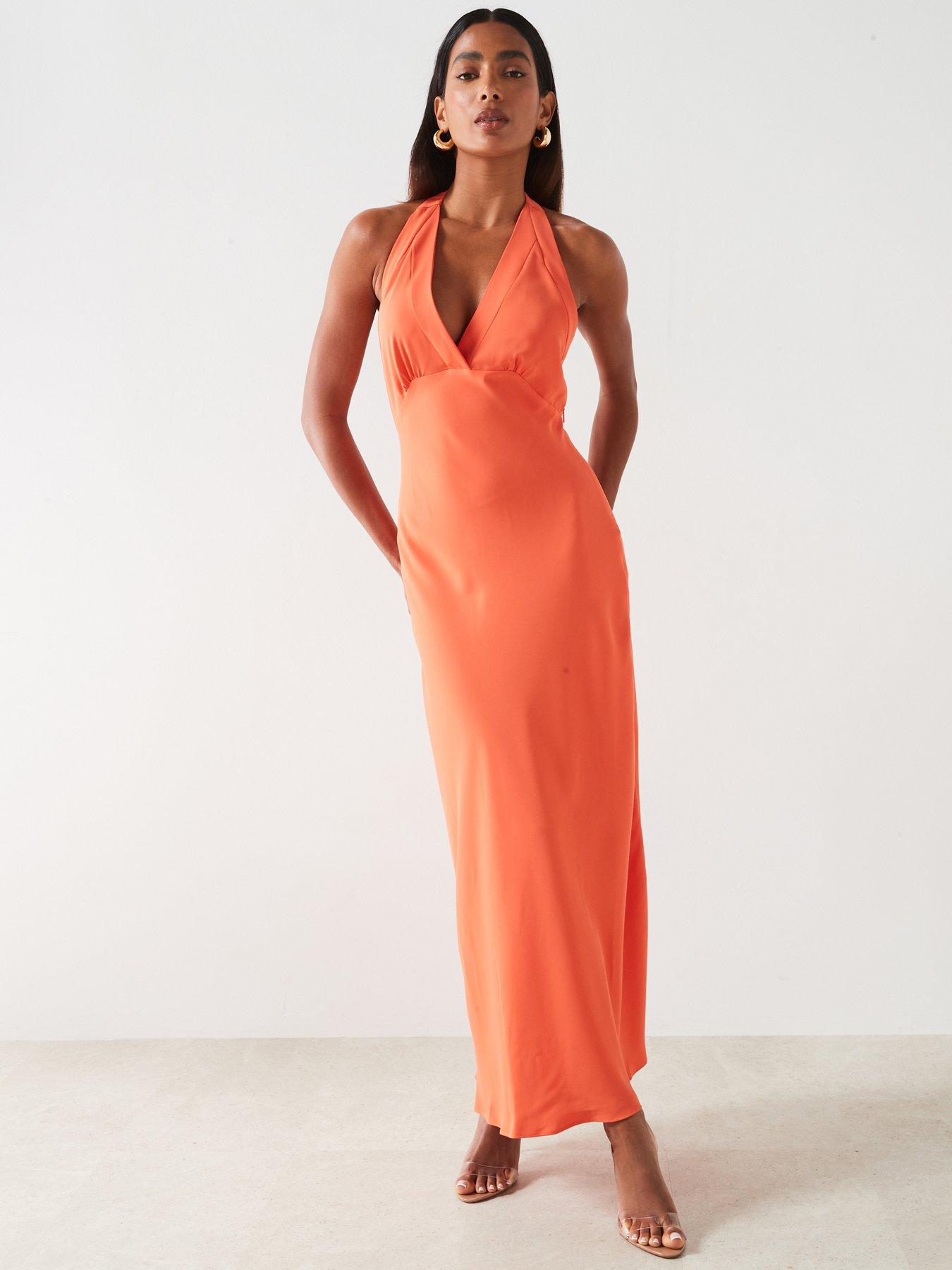 Orange occasion dresses uk fashion