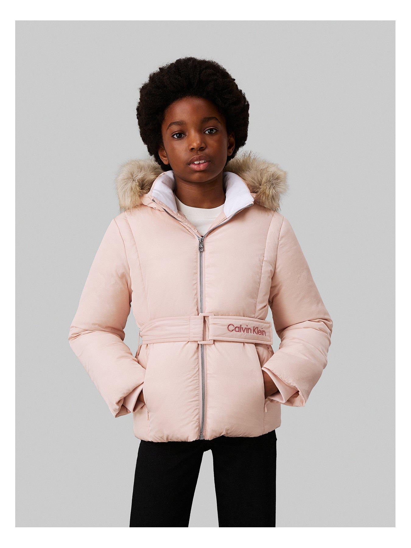 Pink lightweight parka best sale