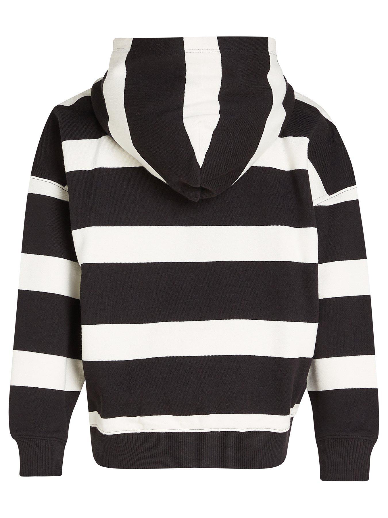Image 3 of 4 of Calvin Klein Jeans Boys Striped Hooded Zip-through - Multi