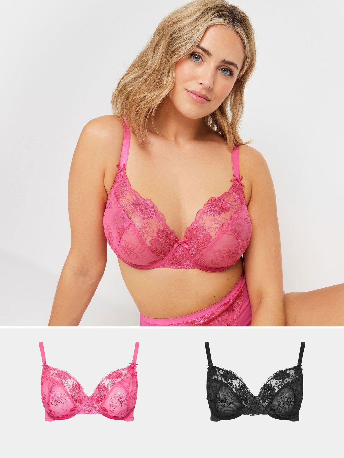 Yours Curve 2 Pack Floral Underwired Bra