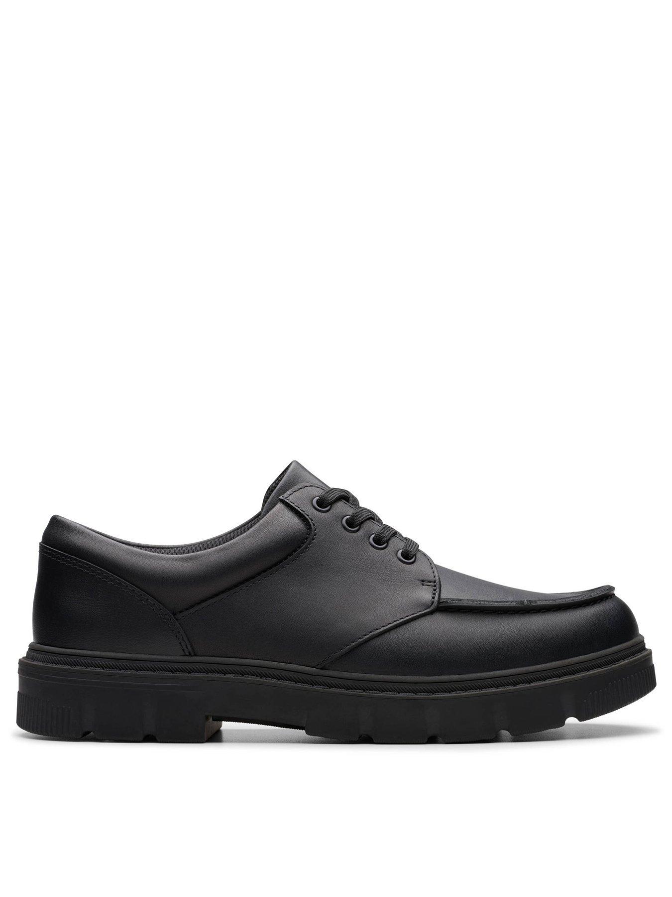 Clarks Youth Lorcam Edge Lace Leather School Shoe