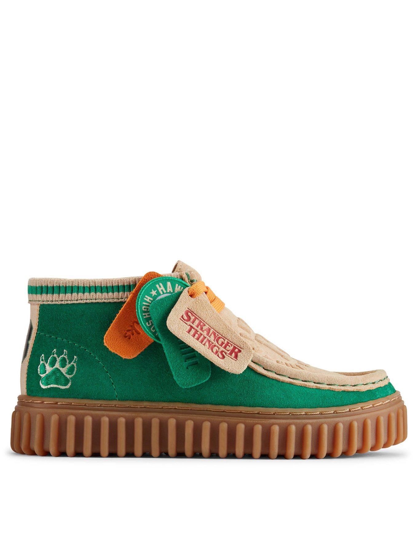 Clarks boots kids shops green