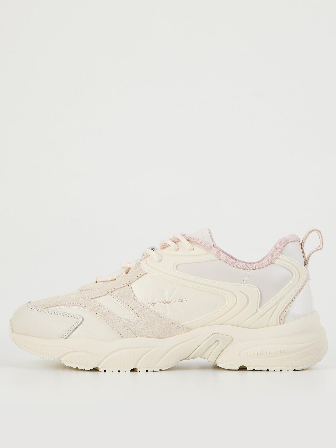 Calvin Klein Jeans Retro Tennis Trainers White Very