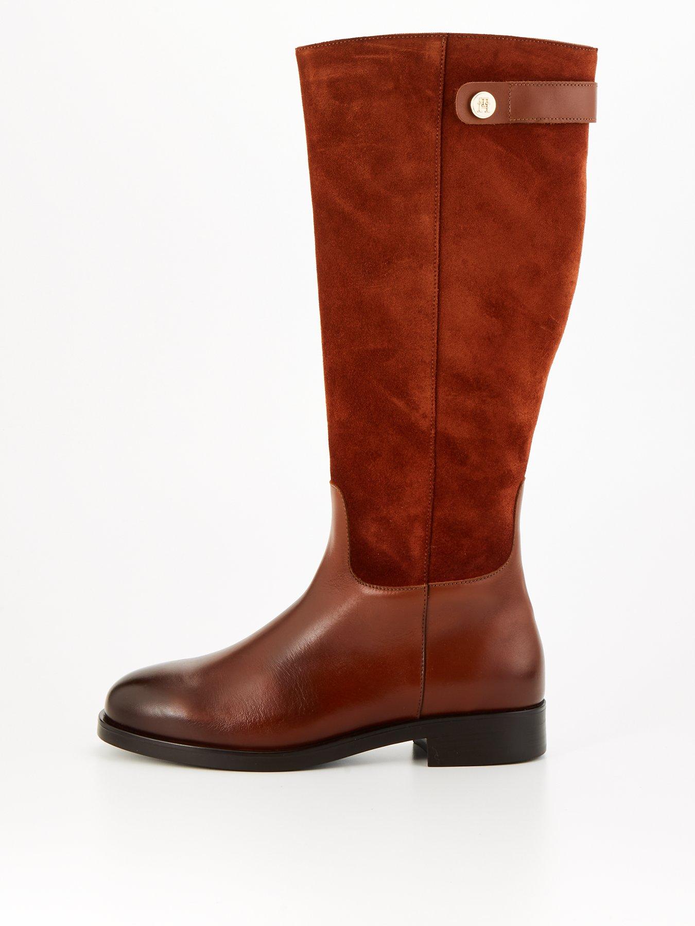 undefined Leather Riding Boots - Brown