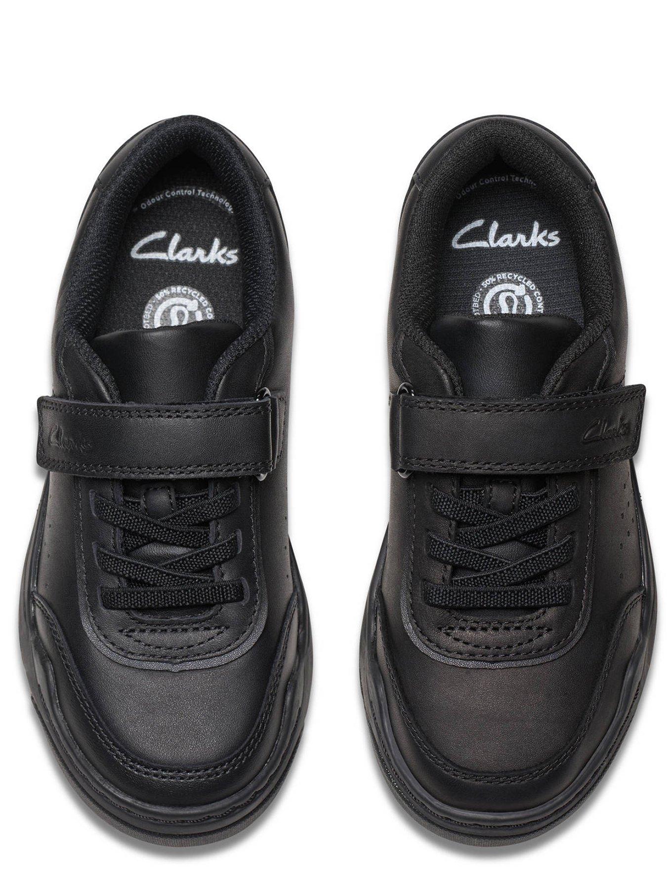 Image 4 of 6 of Clarks Kids Urban Bright Strap And Lace Leather School Shoe