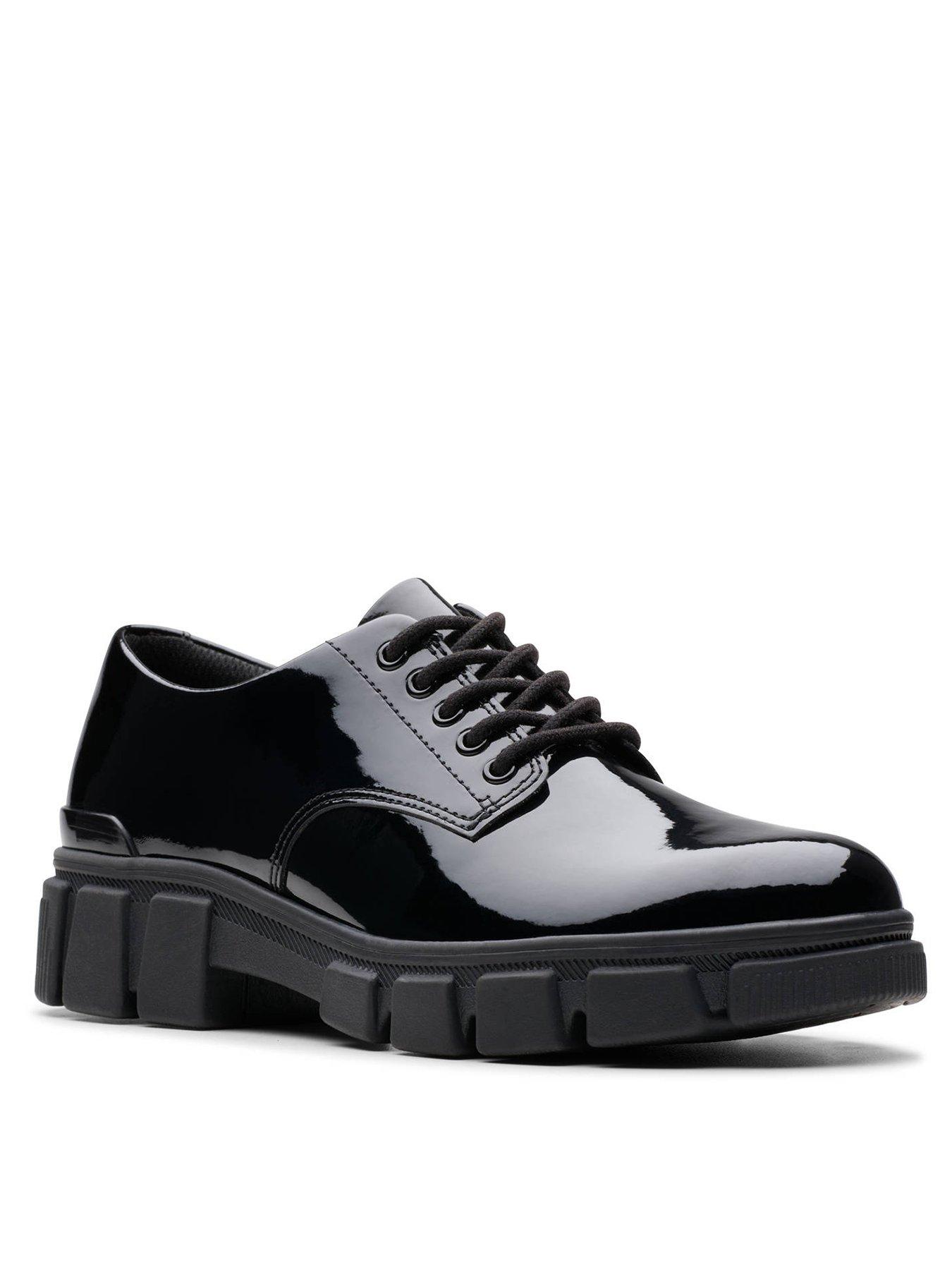 Image 2 of 6 of Clarks Kids Evyn Lace Patent Leather School Shoe
