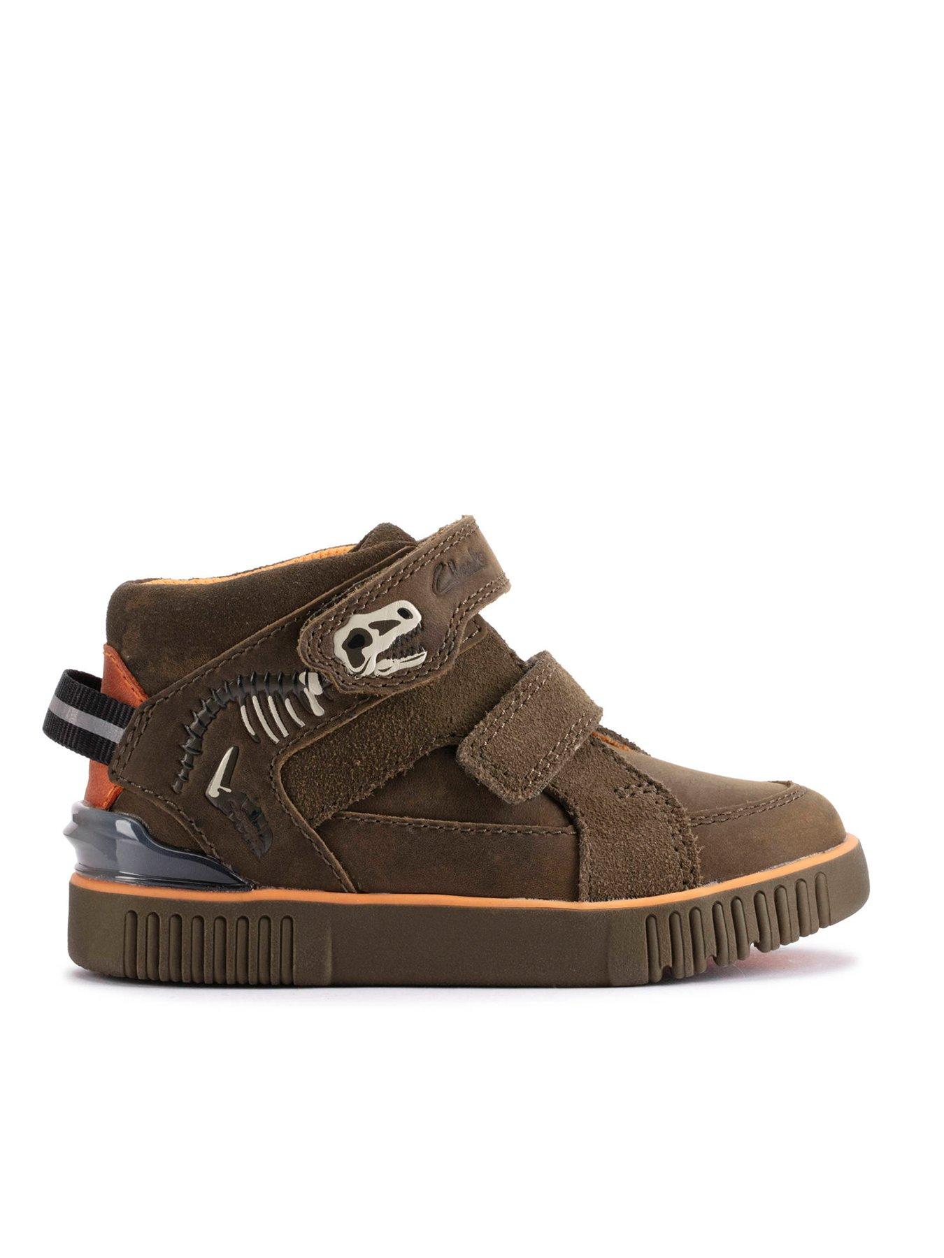 Clarks Kids Oslo Play Dino Strap Boot Very