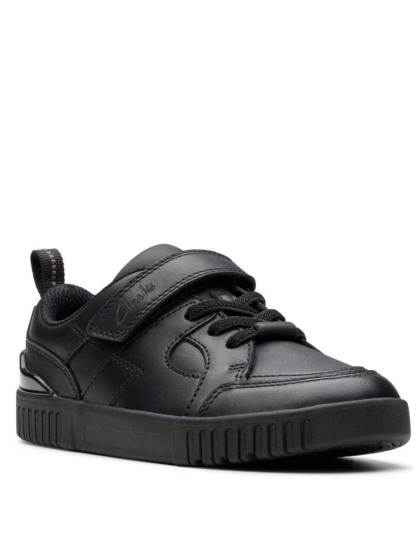 Kids Oslo Flare Lace Leather School Shoe