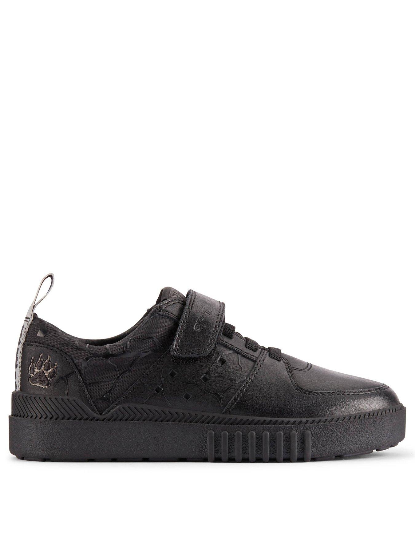 Clarks Stranger Things Somerset School Shoe Black Very
