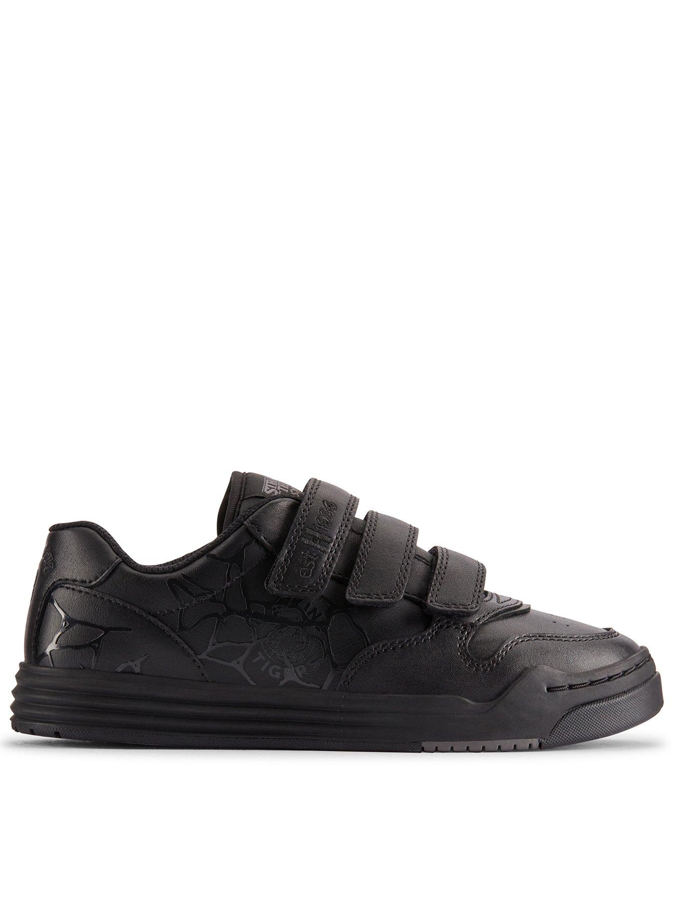 undefined Stranger Things Urban Ace Tripple Strap School Shoe - Black